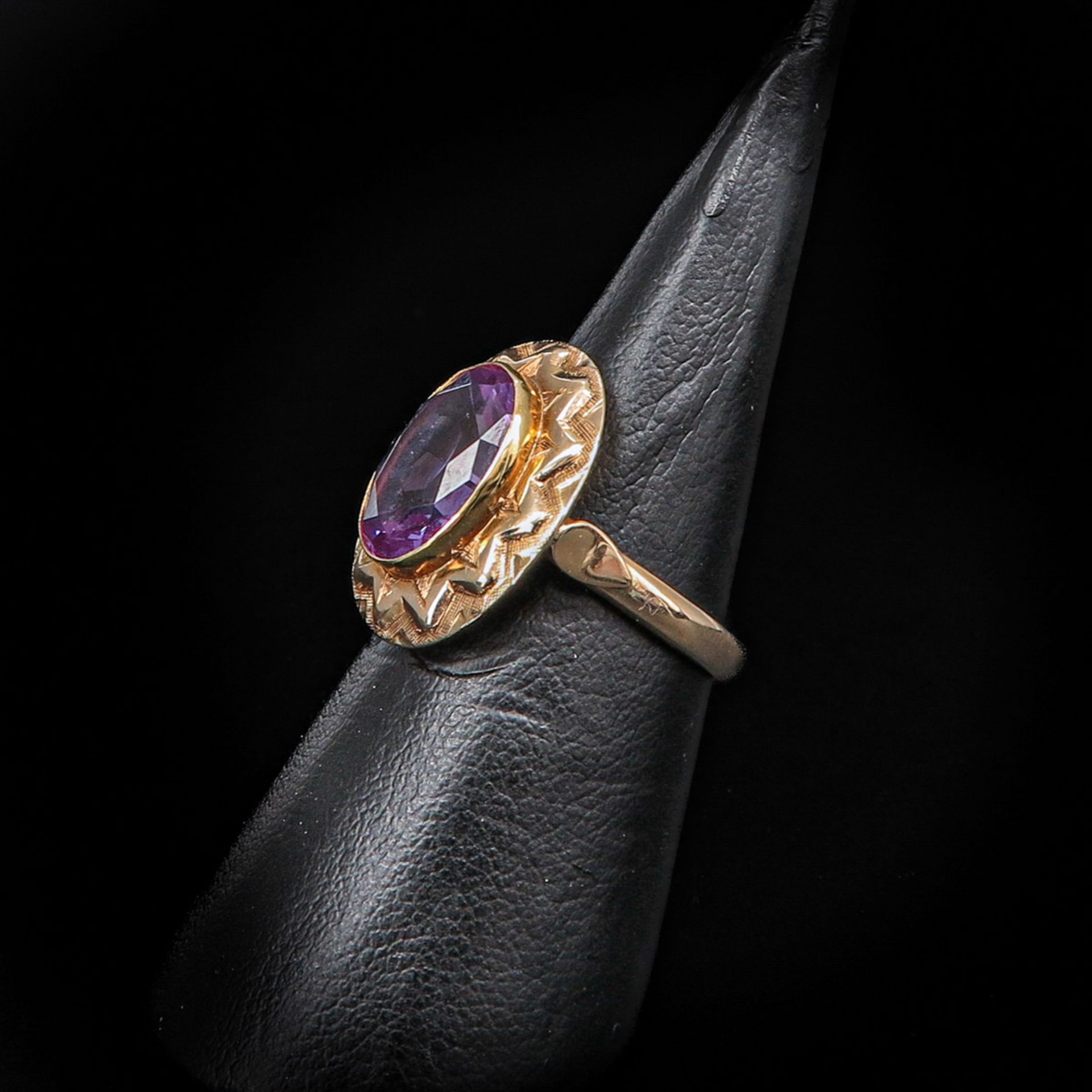 A Lot of 2 14KG Topaz and Amethyst Rings and Necklace - Bild 7 aus 7
