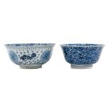A Lot of 2 Blue and White Bowls