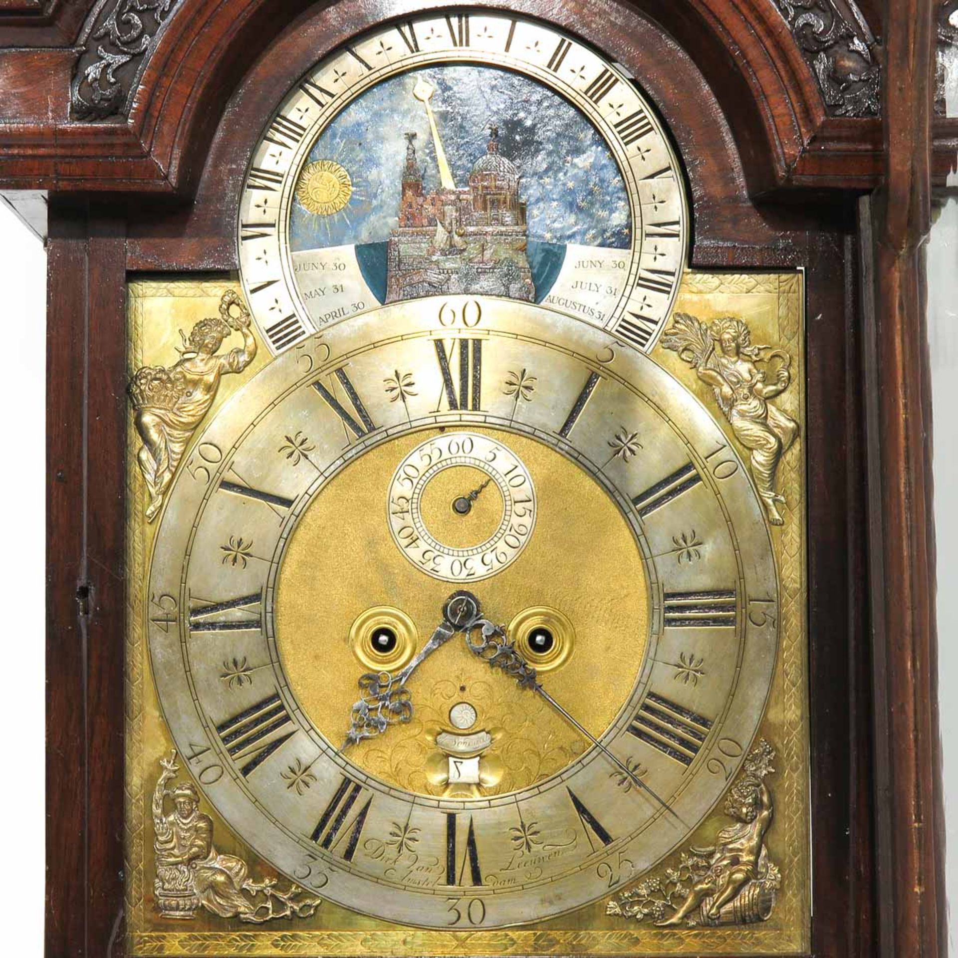 A Standing Clock Signed Dirk van Leeuwen Circa 1720 - Image 4 of 10