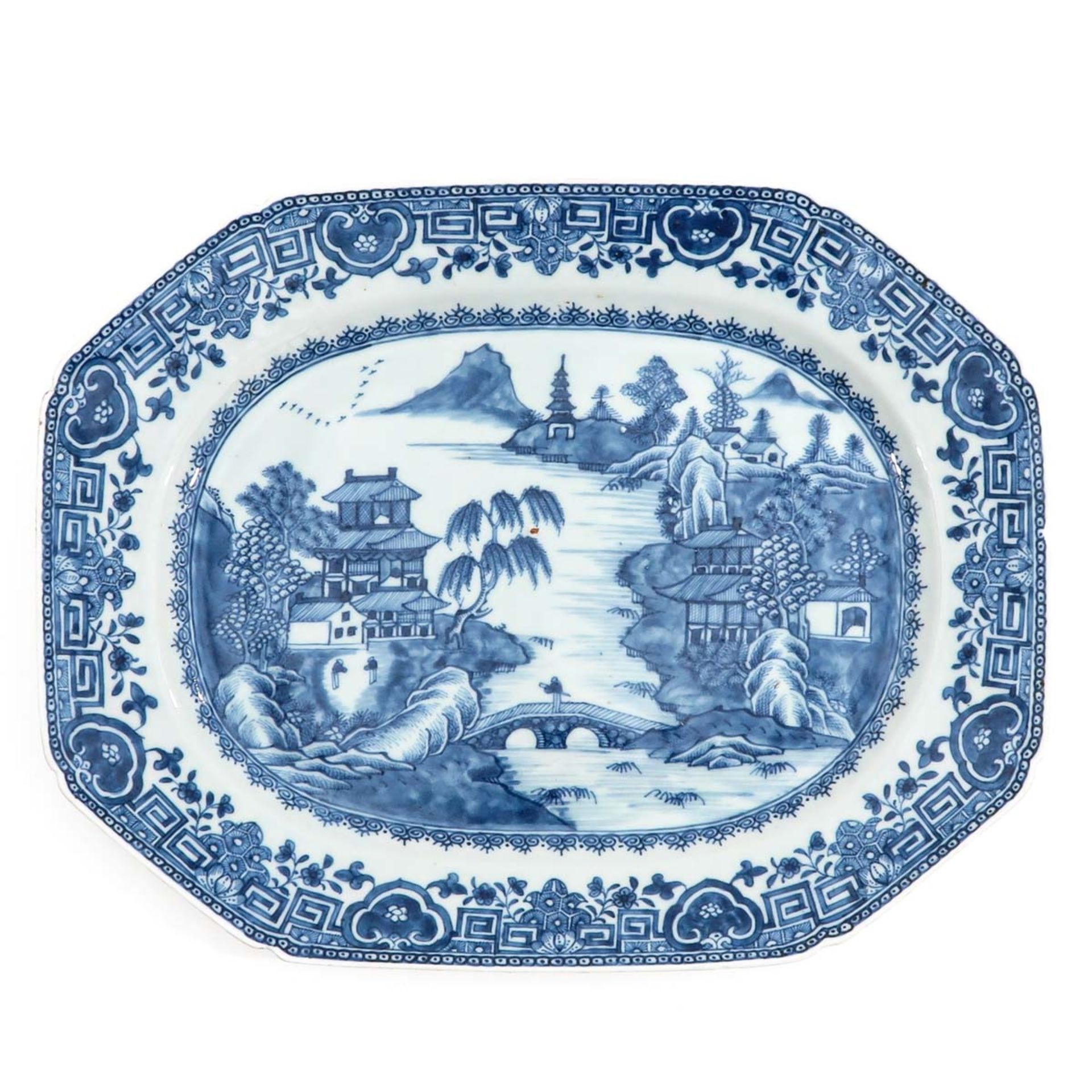 A Lot of 2 Blue and White Serving Trays - Image 5 of 10