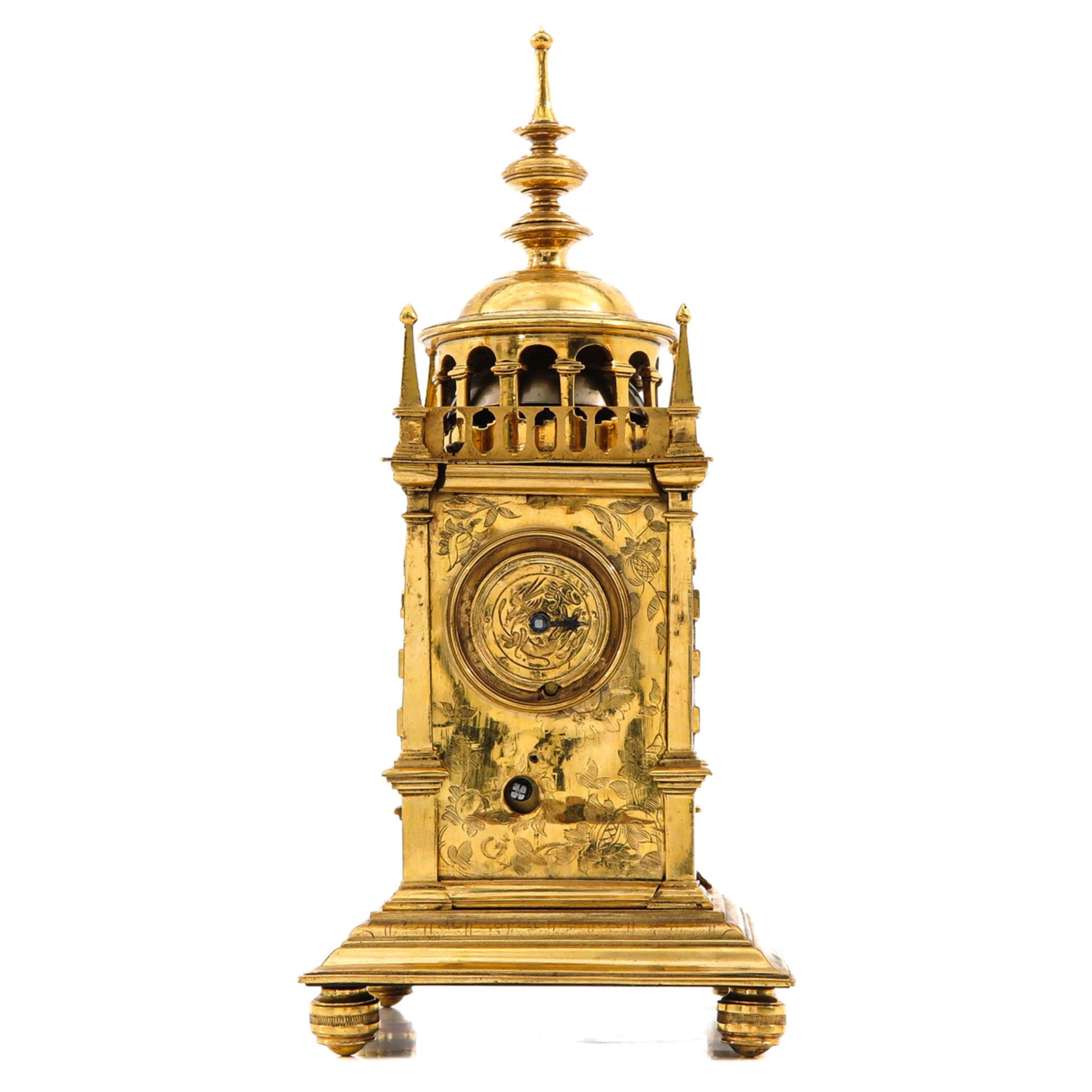 A 17th Century Gilded Turmuhr Clock - Image 3 of 10