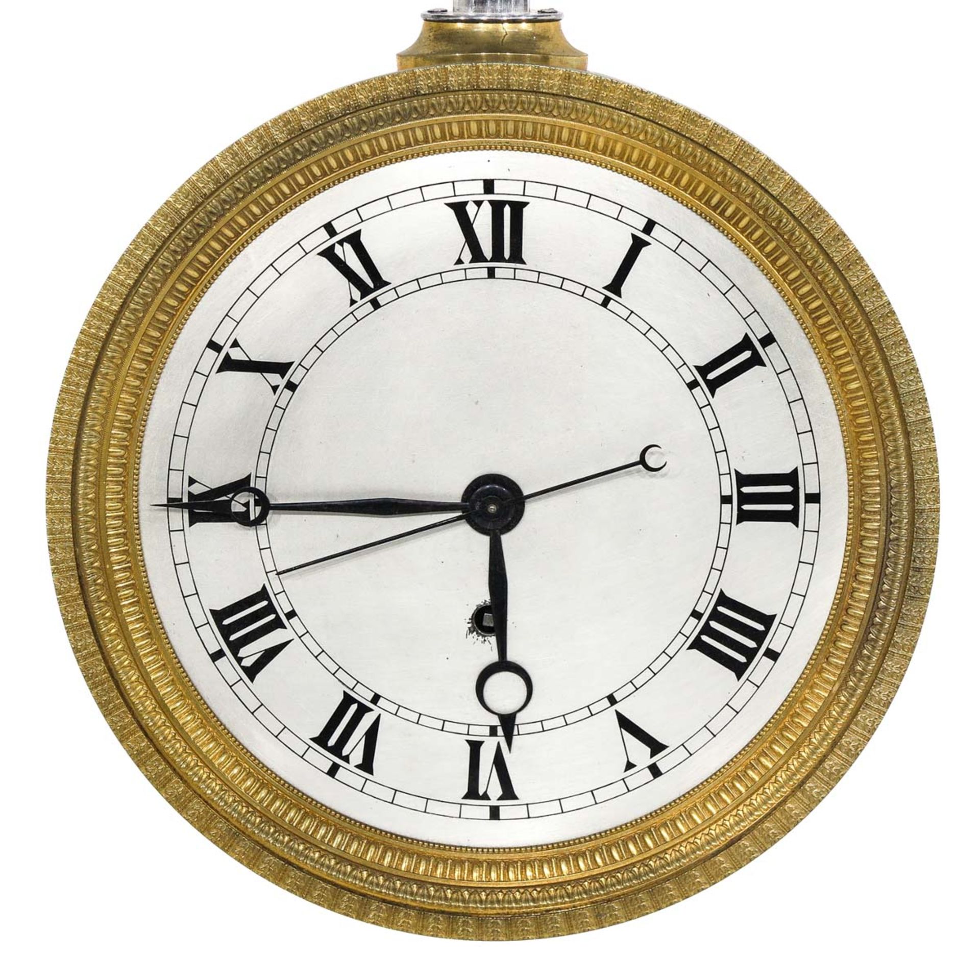 A 19th Century French Fire Gilt Wall Clock - Image 4 of 7