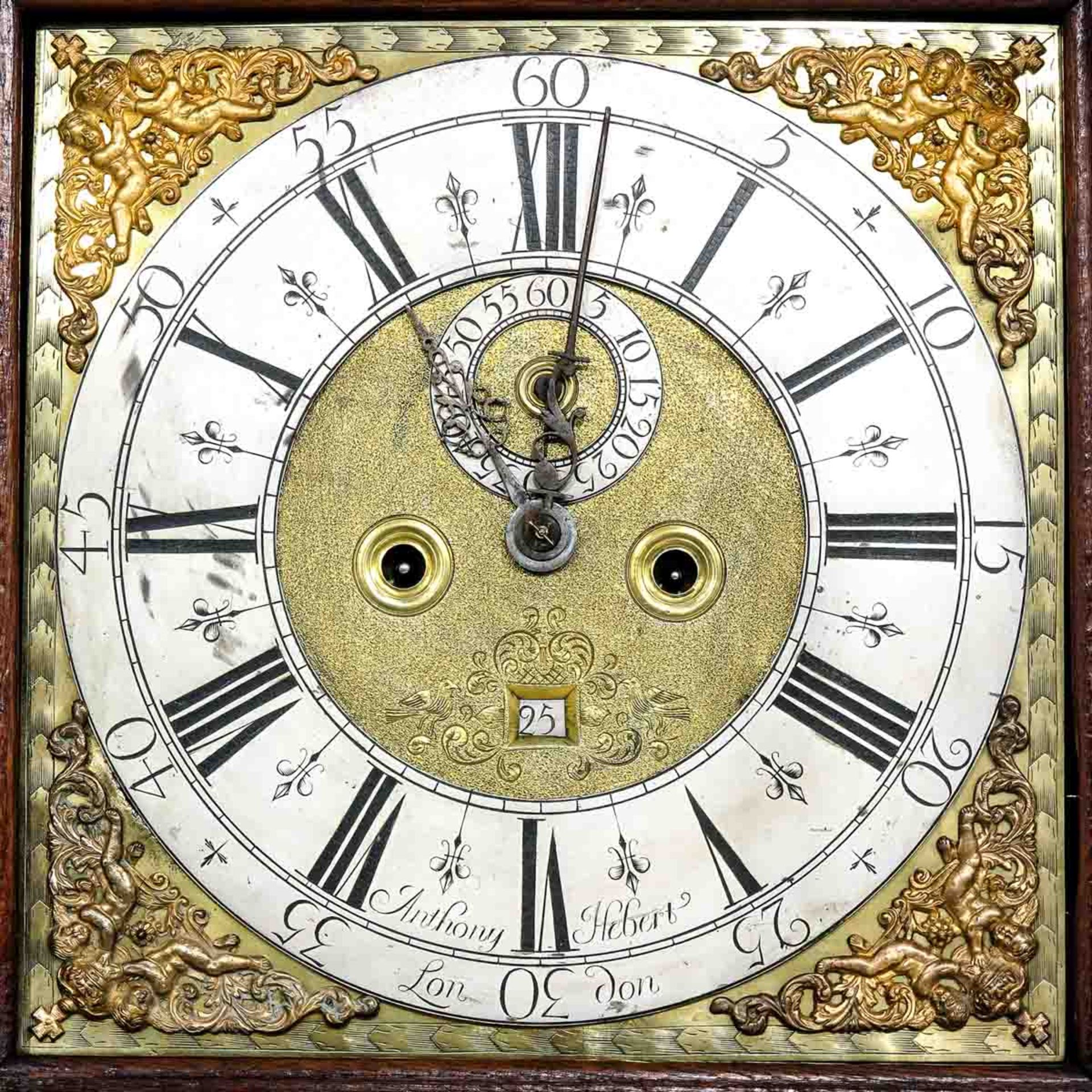 A Standing Clock Signed Anthony Herbert London Circa 1710 - Image 4 of 10