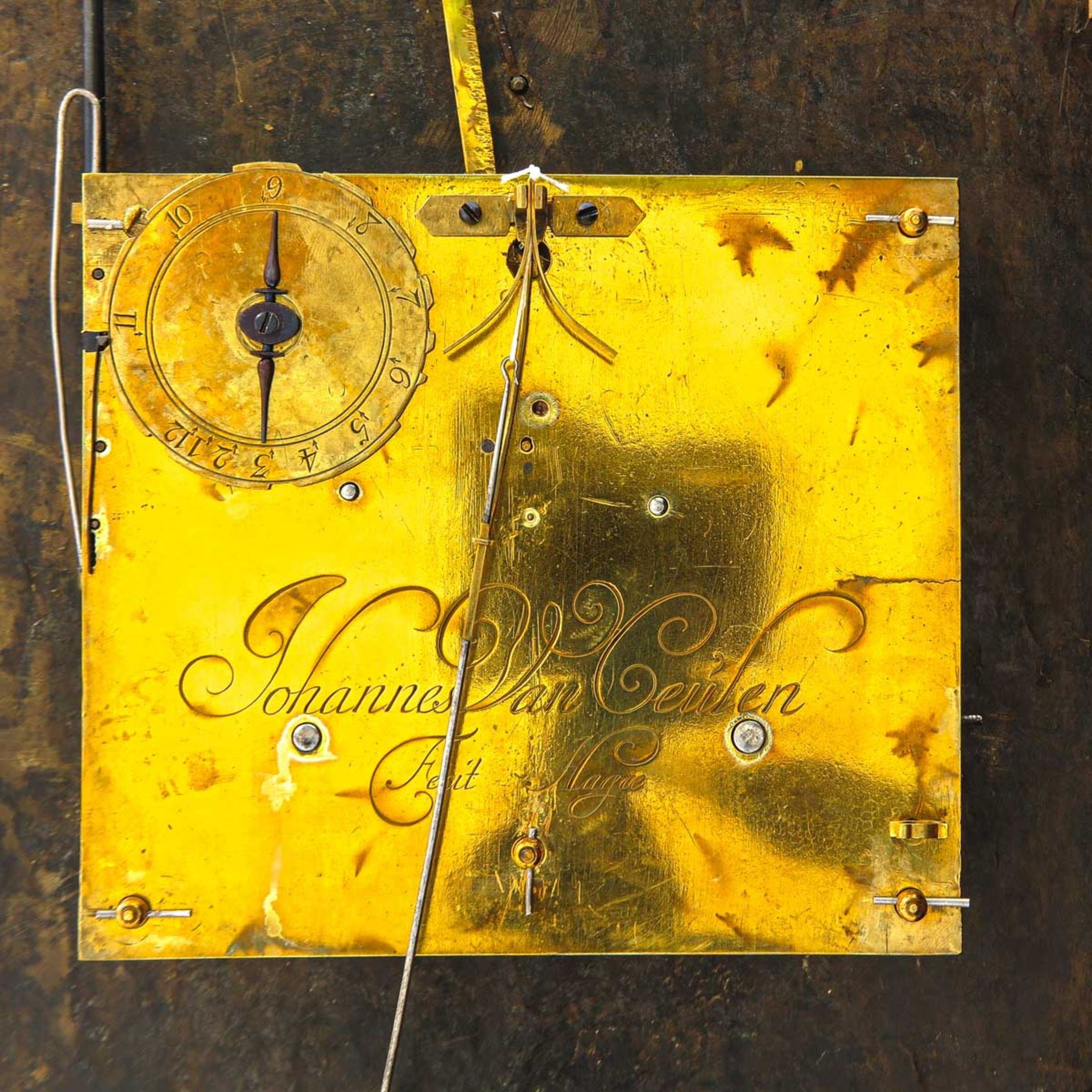 A Very Rare Hague Clock Signed Johannes van Ceulen Circa 1690 - Bild 8 aus 10