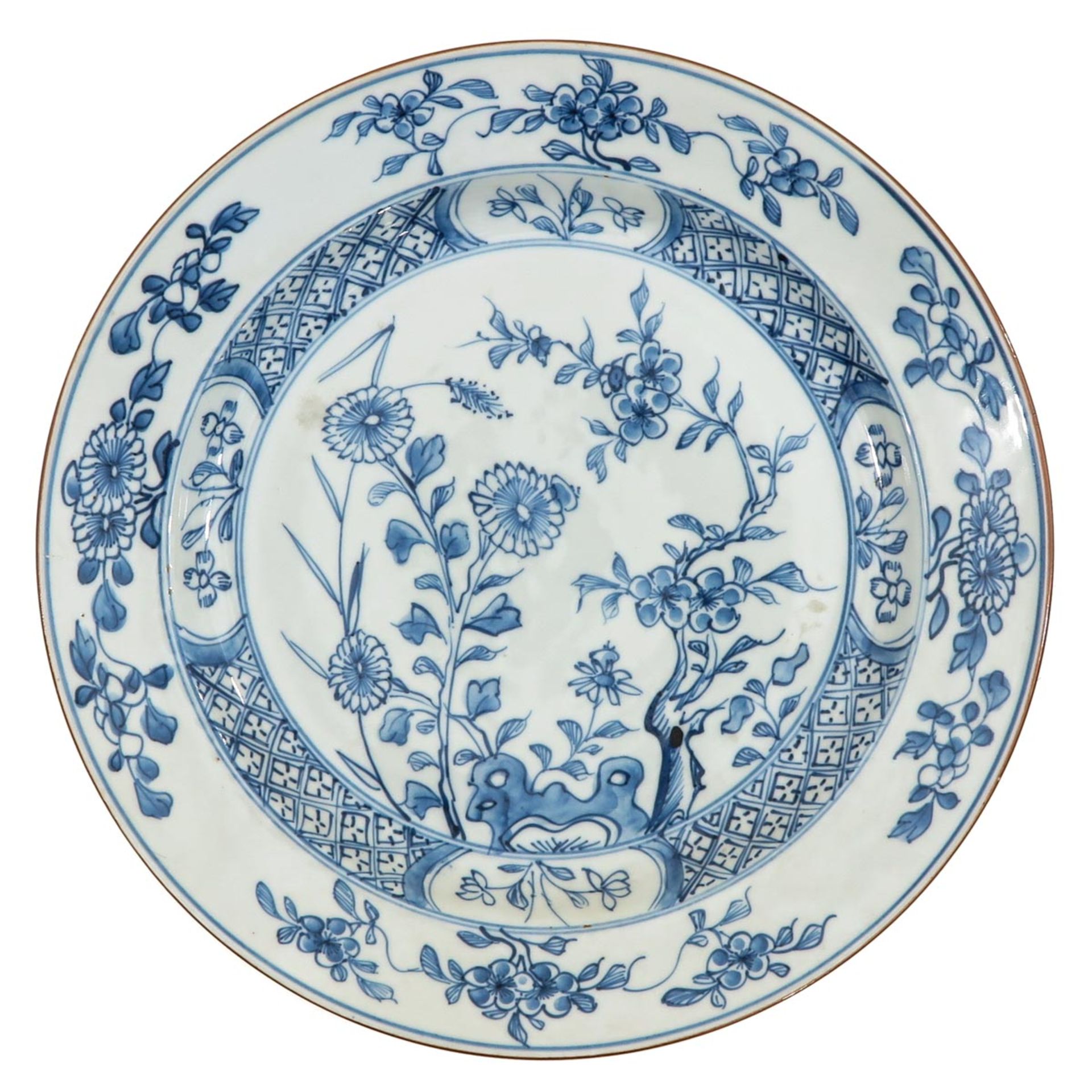 A Lot of 2 Blue and White Plates - Image 3 of 9