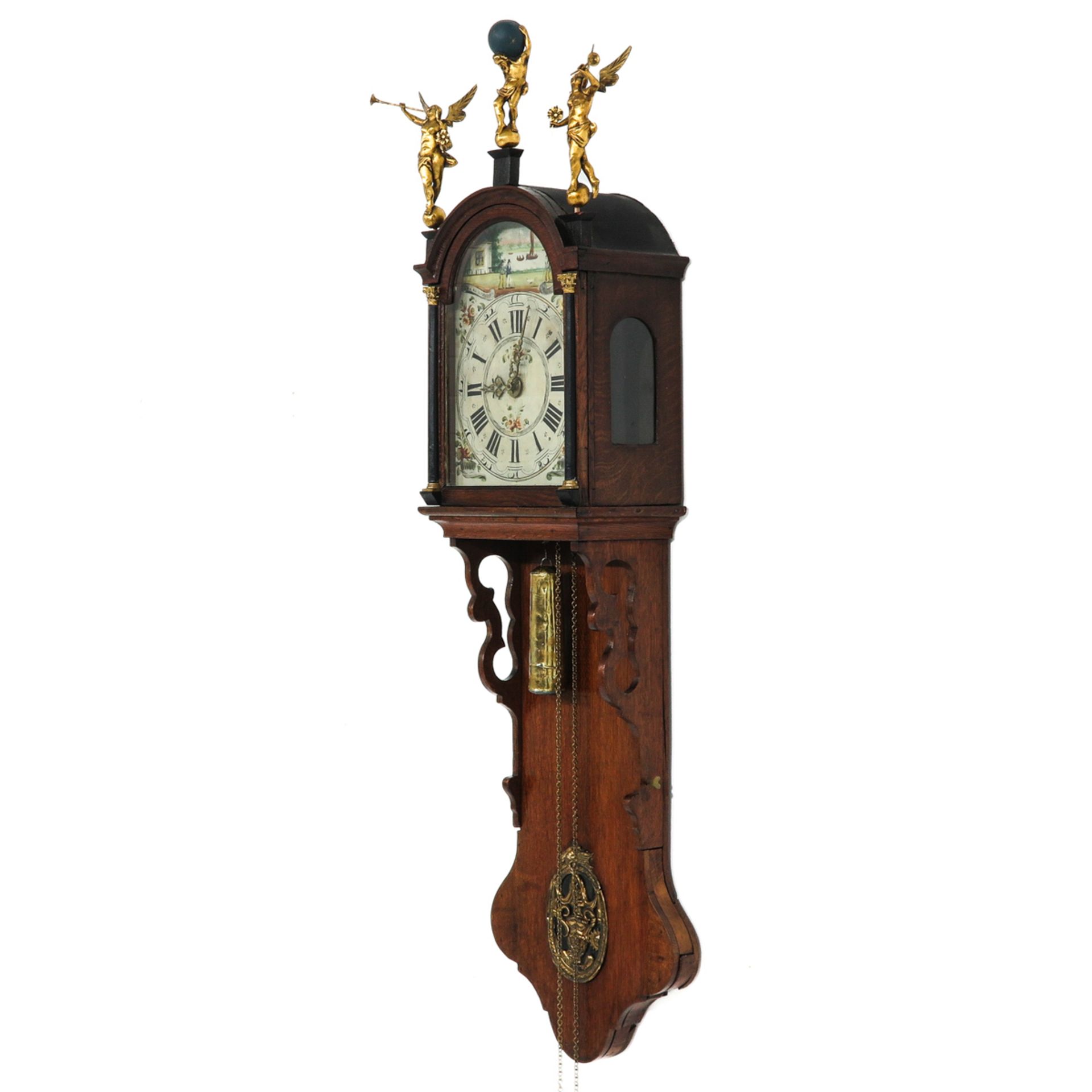 A 19th Century Friesland Wall Clock or Staartklok - Bild 3 aus 10