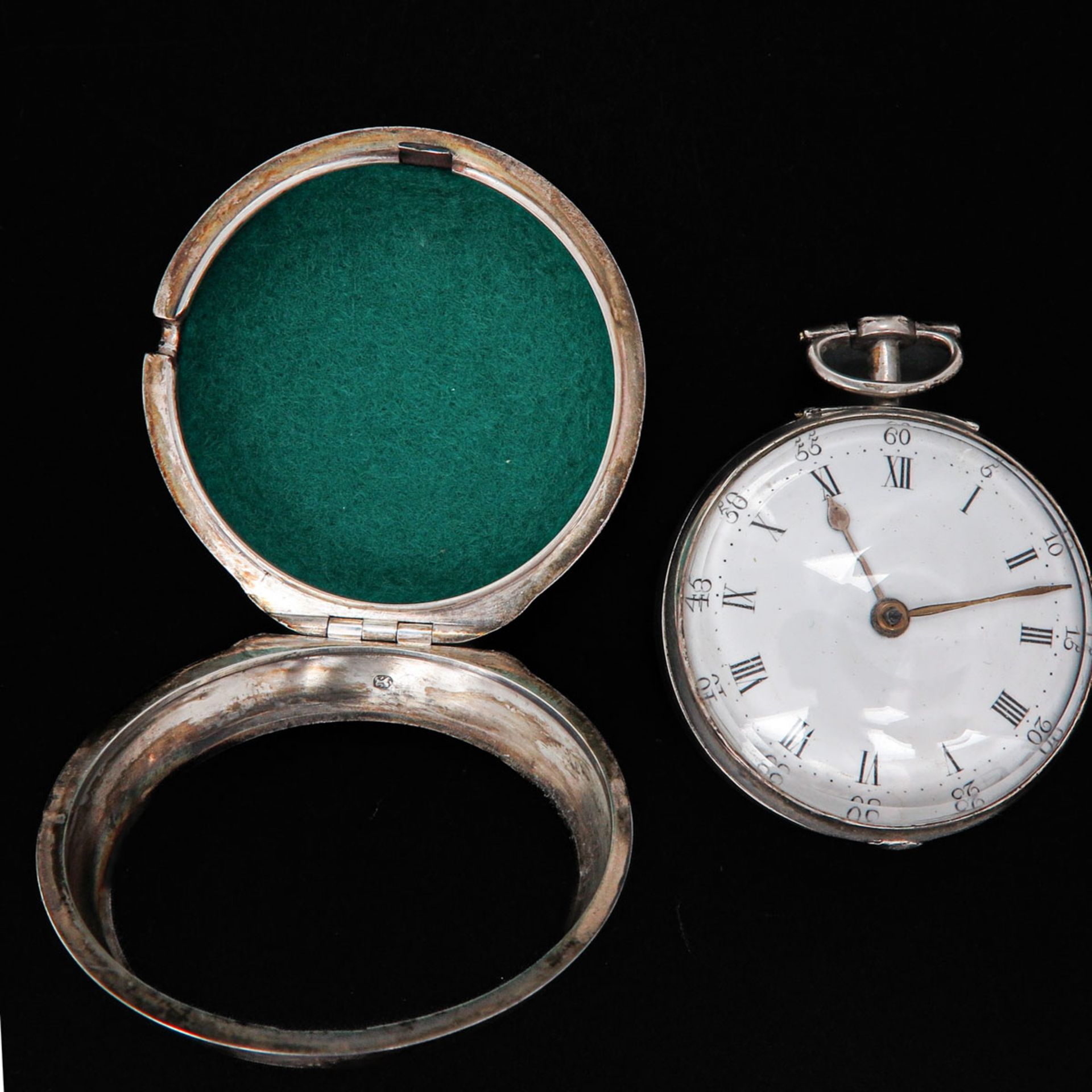 A Silver Pocket Watch Signed J. Richards London - Bild 2 aus 9