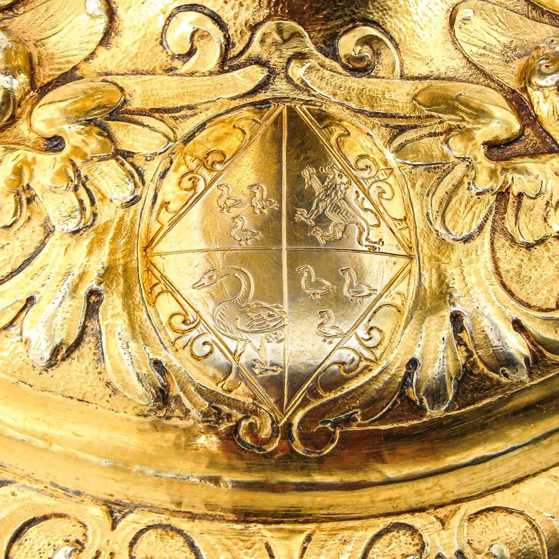 A Gold Plated 17th Century Silver Ciborium - Bild 9 aus 10