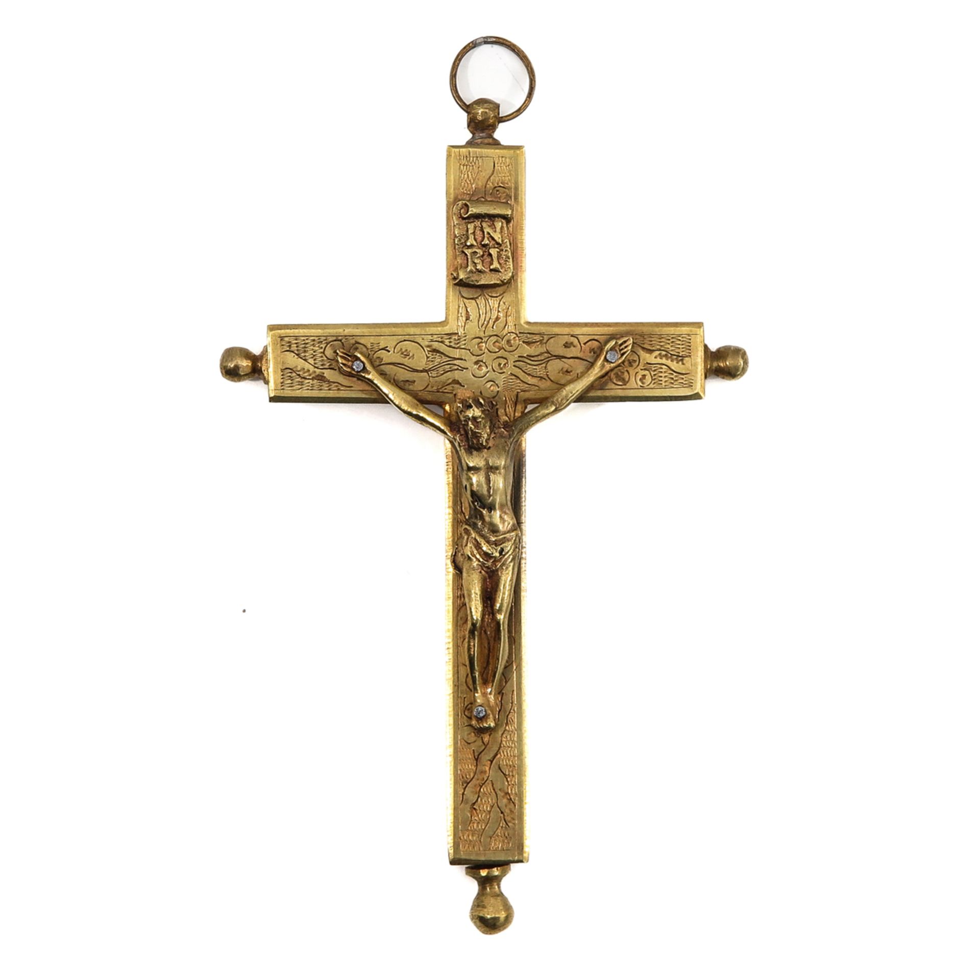 A Relic Cross Including 5 Relics with Certificate