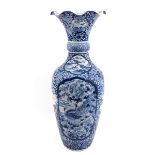 A Large Blue and White Vase