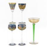 A Collection of 5 19th Century Glasses