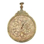 A Brass Astrolabium Clock