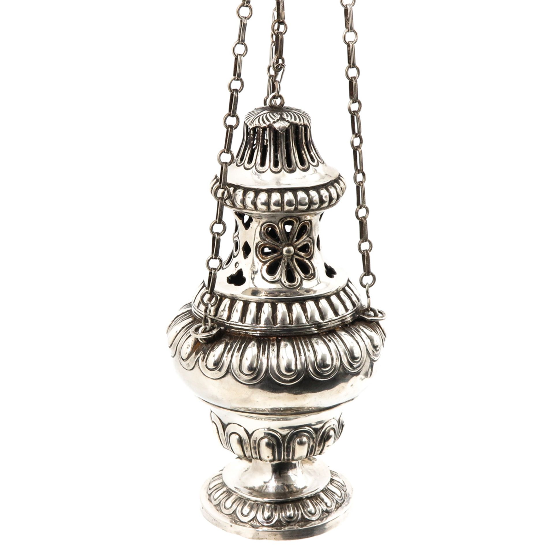 A Silver Incense Burner - Bild 2 aus 7