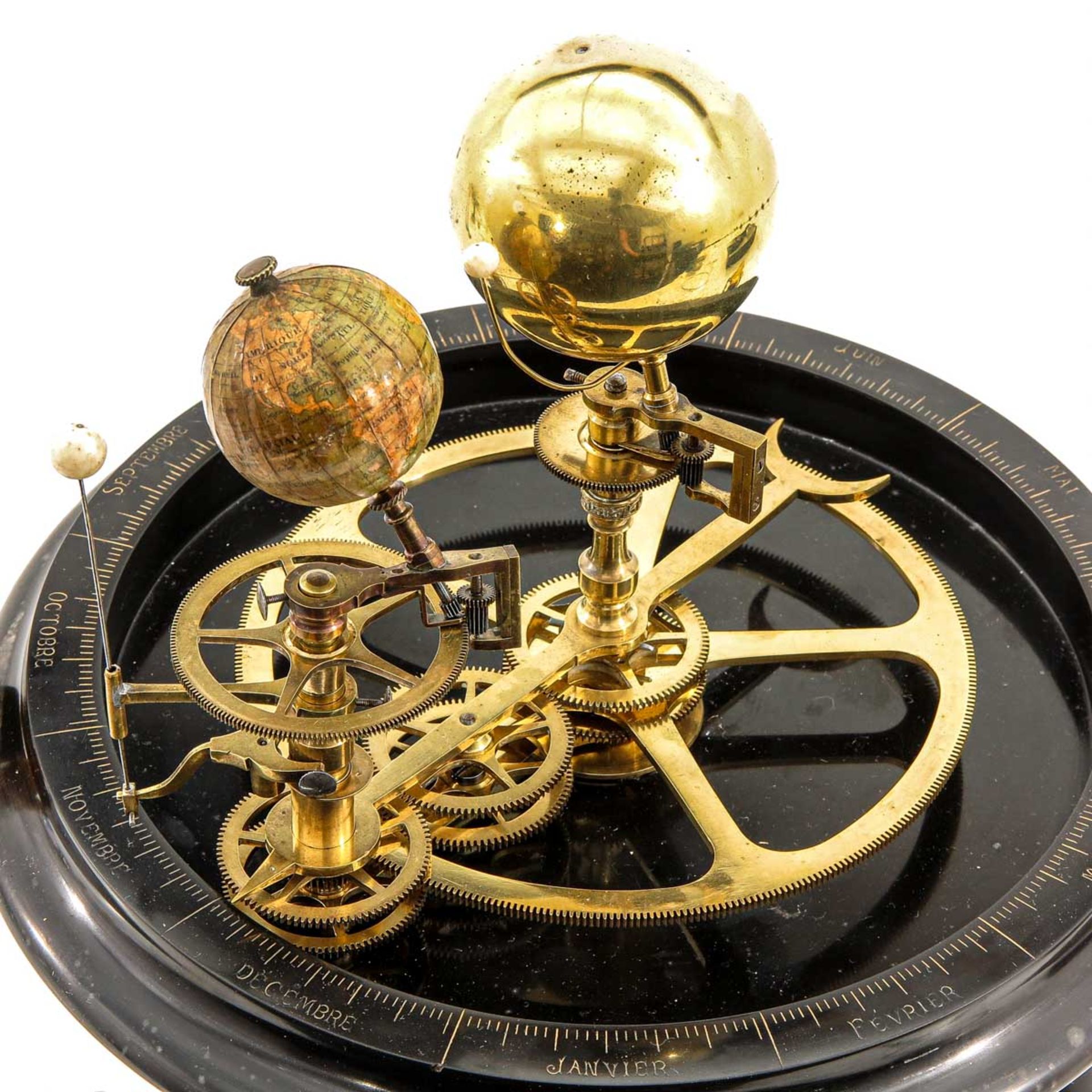 A 19th Century Black Marble Pendule - Bild 9 aus 9