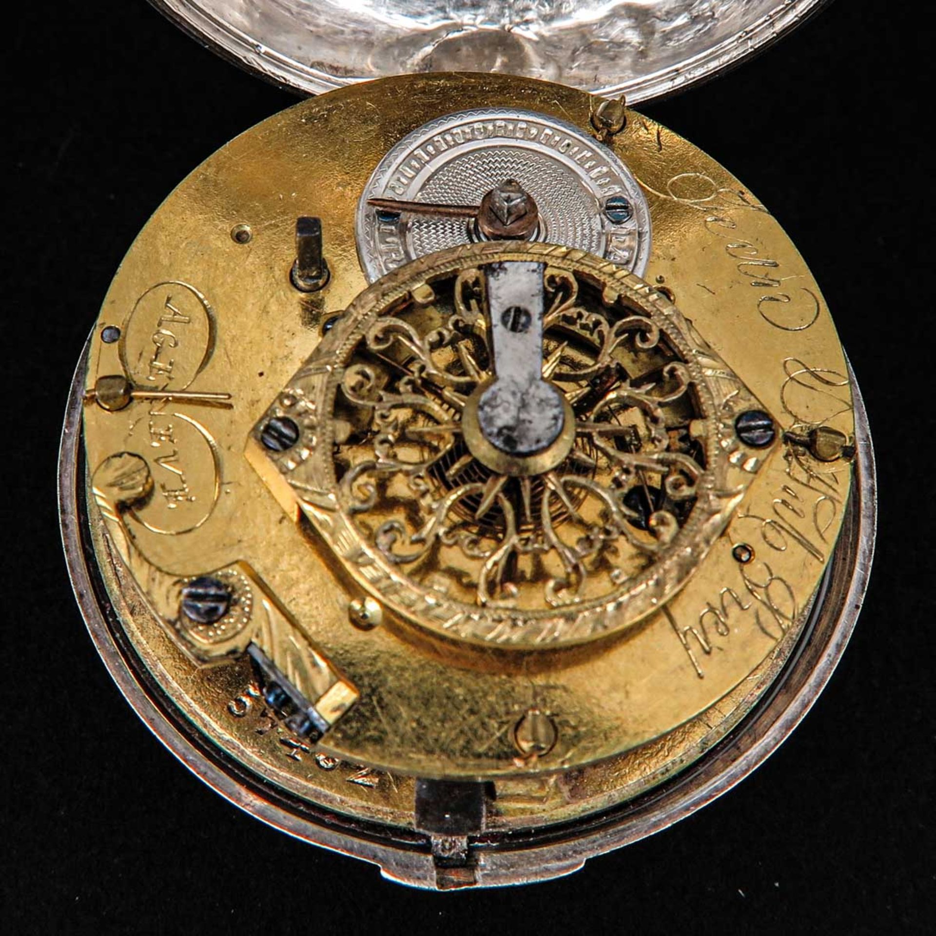 A Silver Pocket Watch Signed Jean & Ant Rey - Bild 10 aus 10