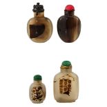 A Collection of 4 Snuff Bottles