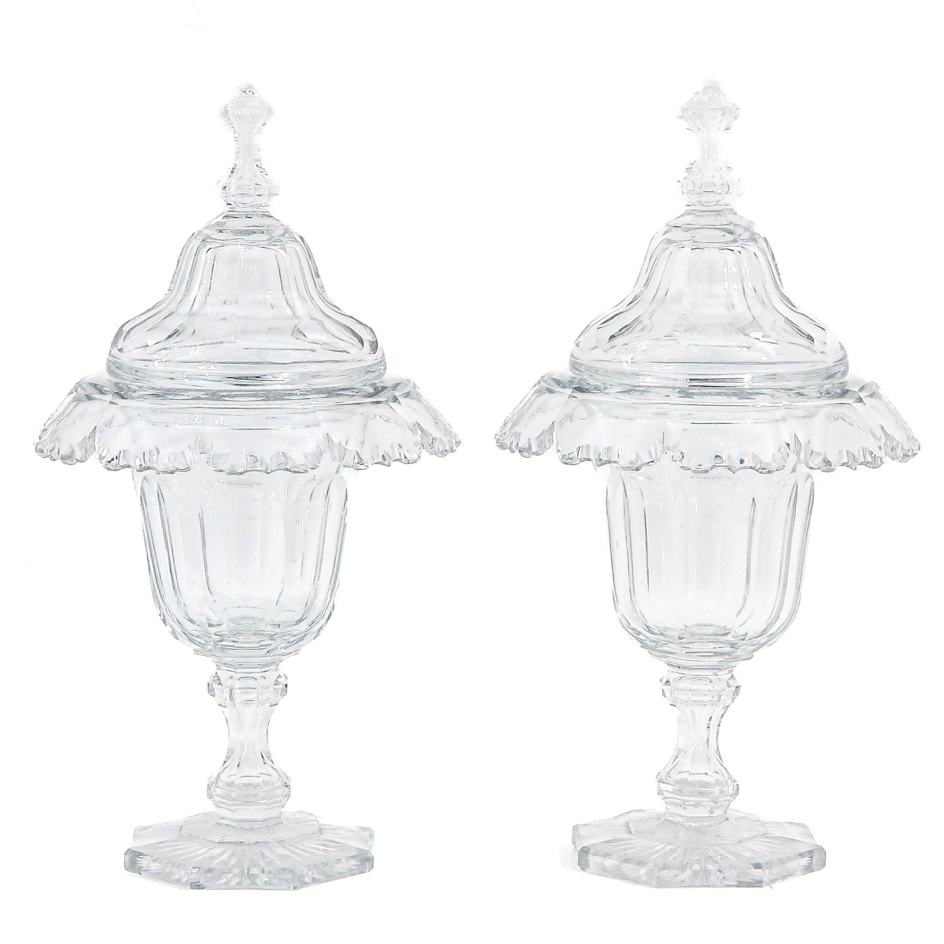 A Lot of 2 19th Century Crystal Coupes