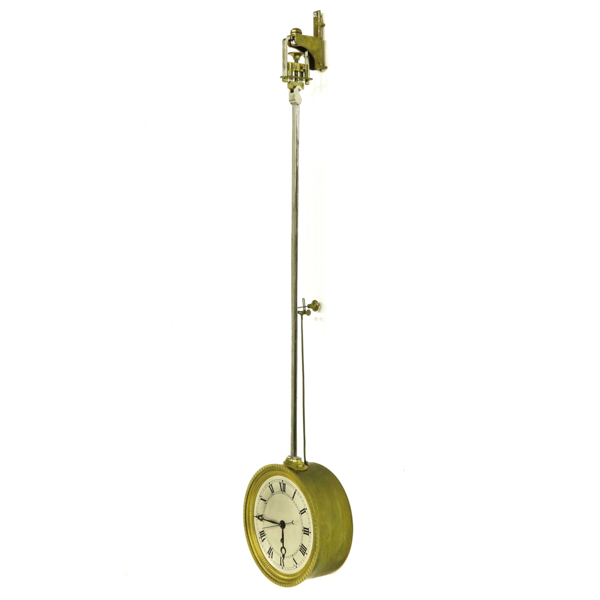 A 19th Century French Fire Gilt Wall Clock - Bild 3 aus 7