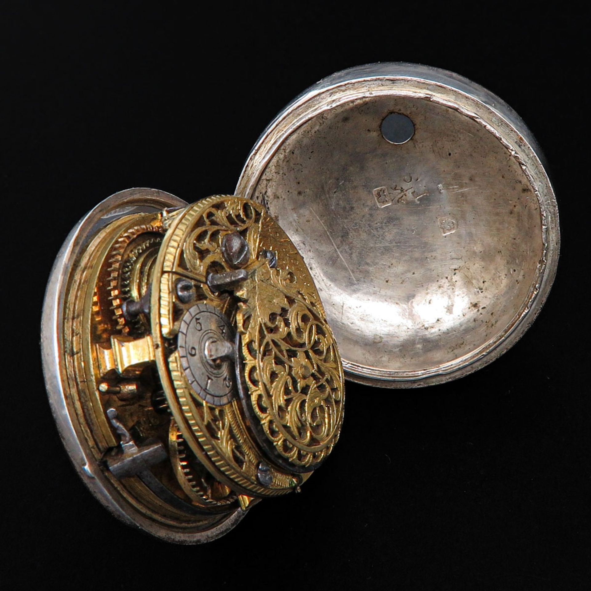 A Silver Pocket Watch Signed Weldon London Circa 1770 - Bild 4 aus 8