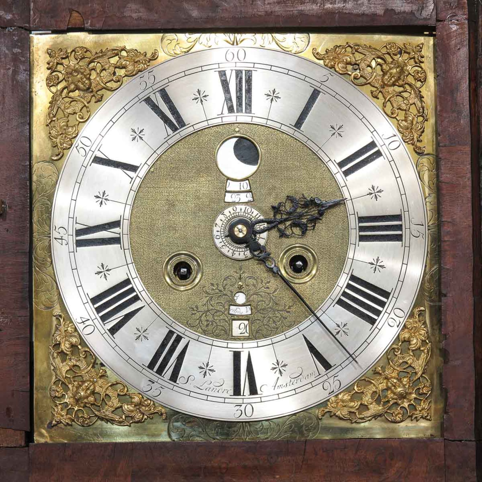 An 18th Century Amsterdam Standing Clock Signed S. Landre - Image 4 of 10