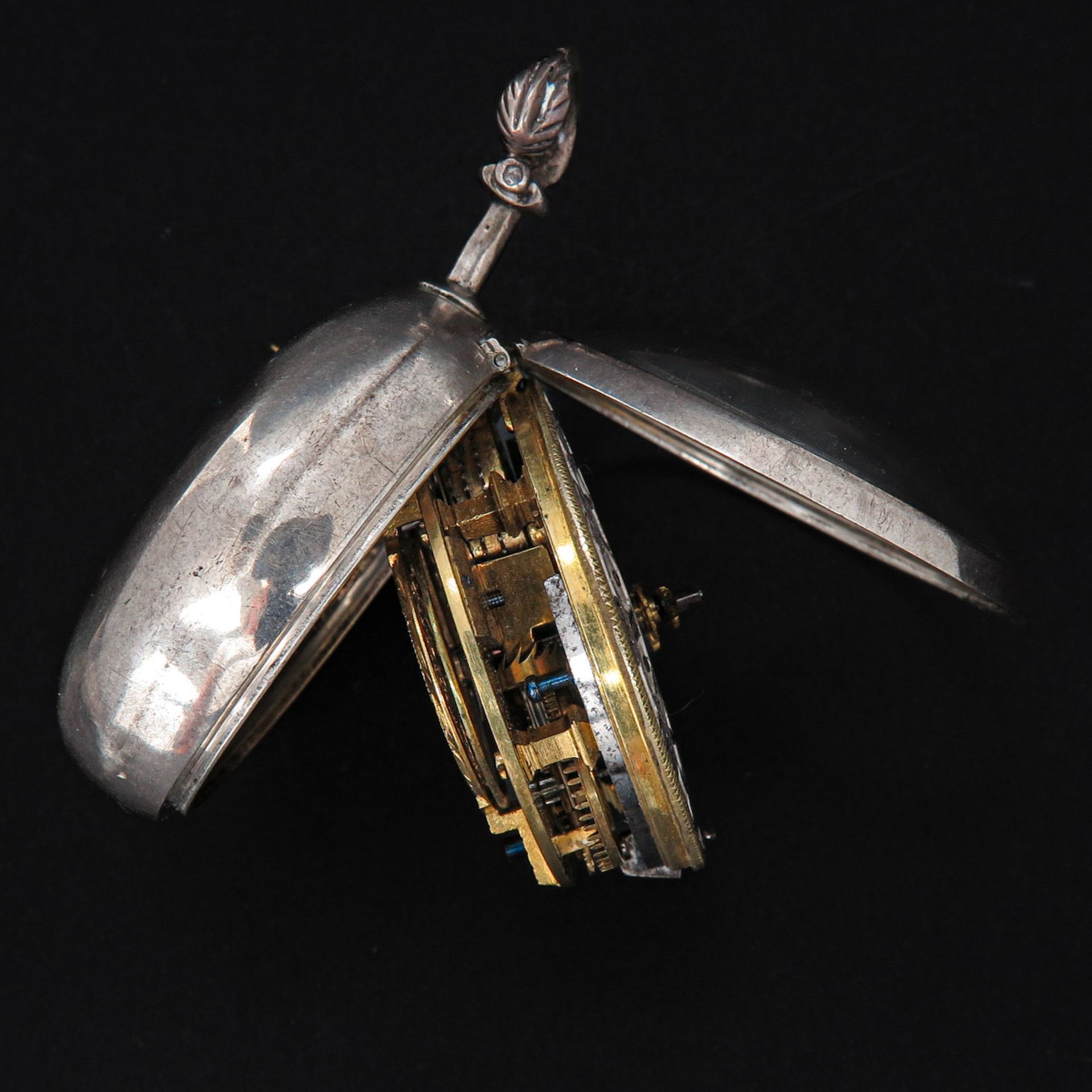 A Silver Pocket Watch Signed John Witter London Circa 1740 - Bild 8 aus 9