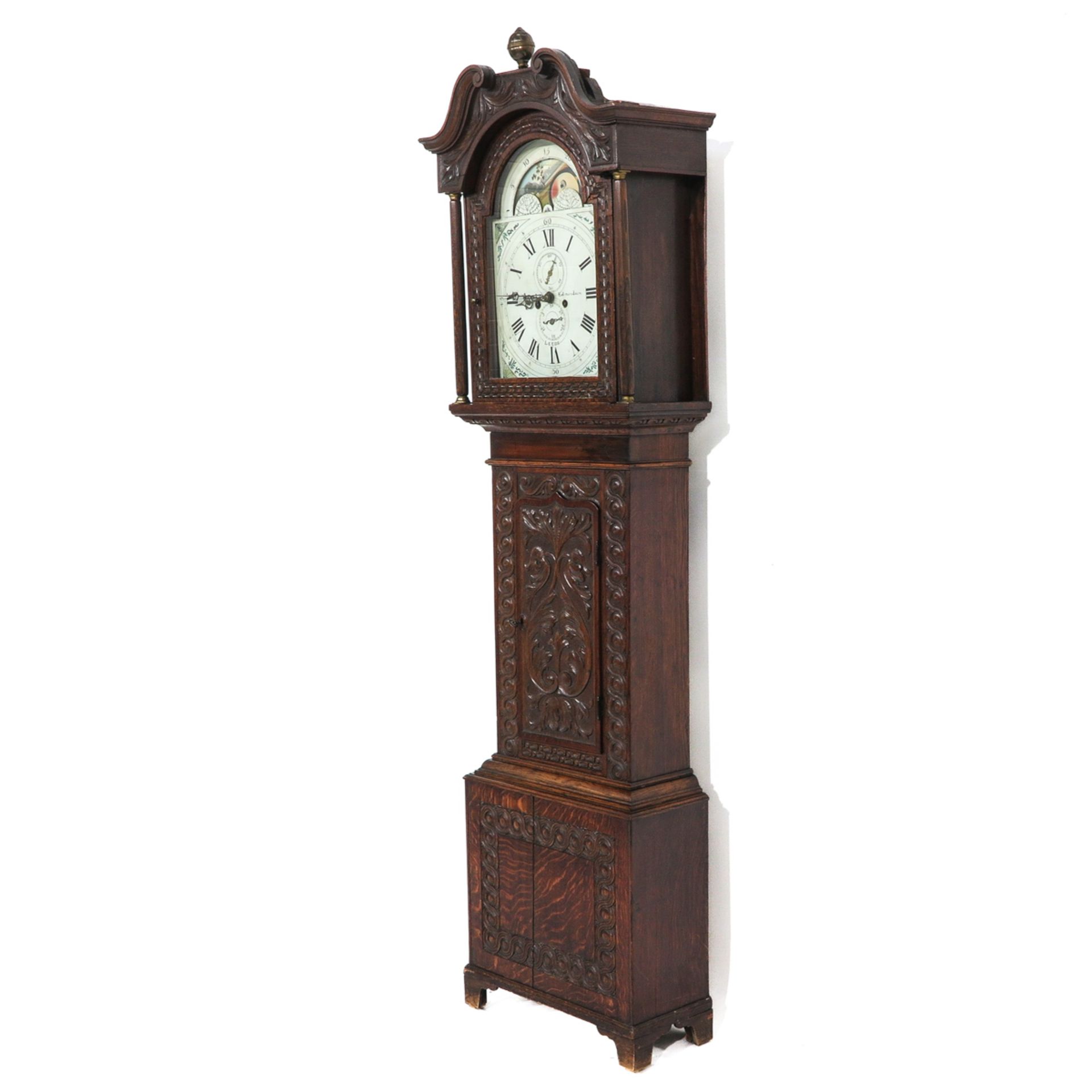 A Standing Clock Signed Tinker & Edmondson Leeds - Image 3 of 9