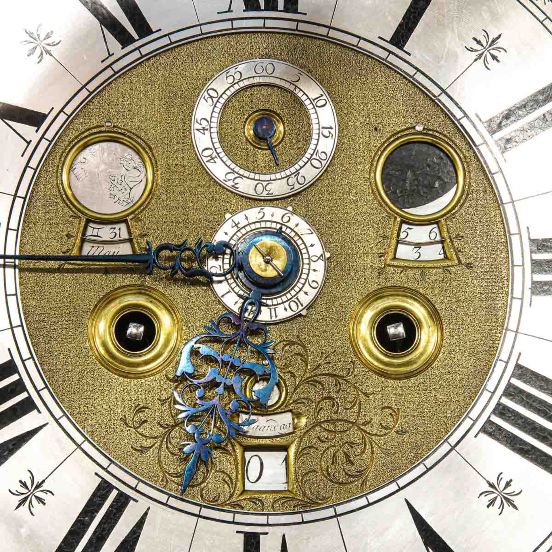 An Amsterdam Standing Clock Signed Jacob Hasius Circa 1725 - Image 5 of 10