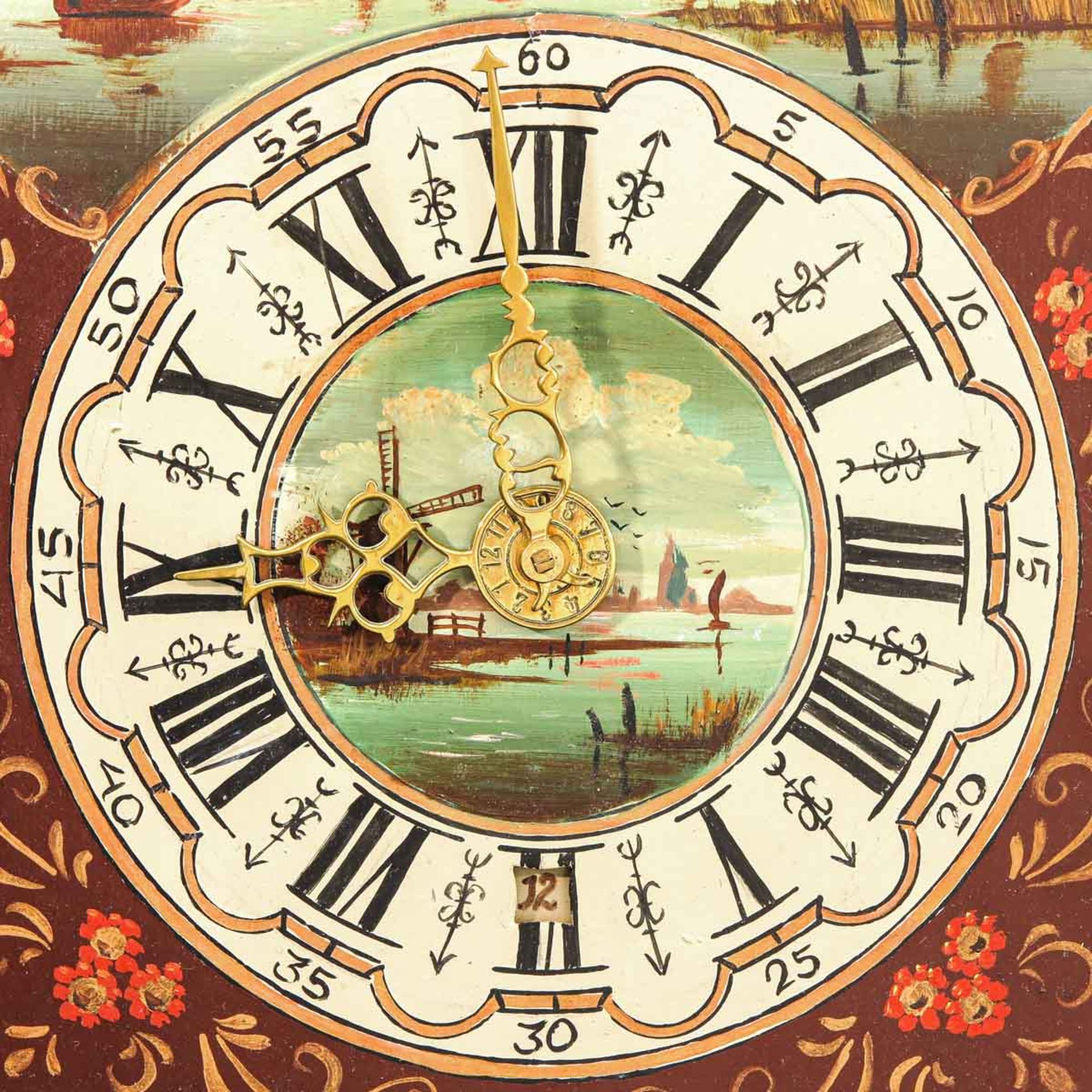 A 19th Century Friesland Wall Clock - Bild 4 aus 9
