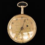 A Gold French Pocket Watch Circa 1810