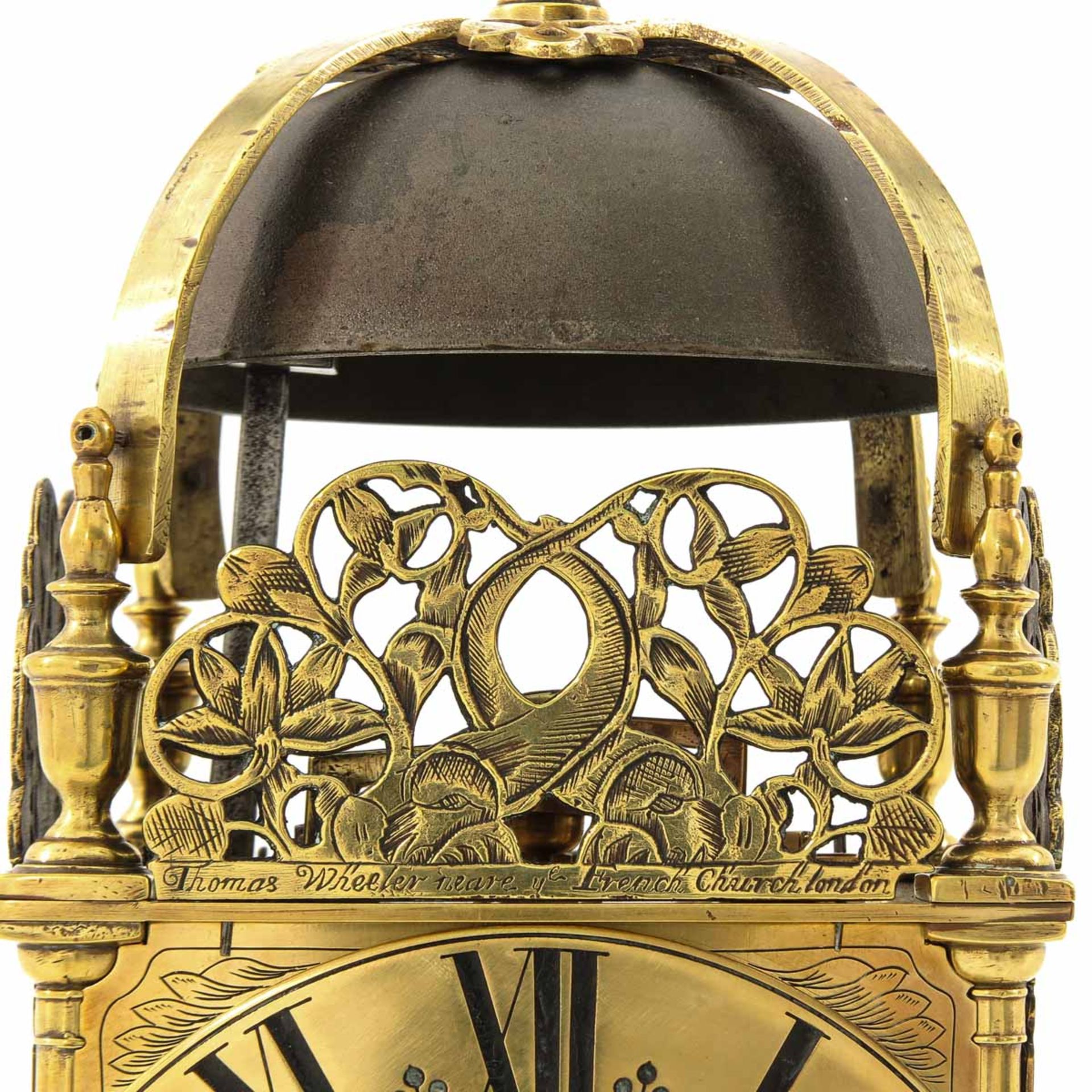 An English Lantern Clock Signed Thomas Wheeler Circa 1670 - Image 7 of 7