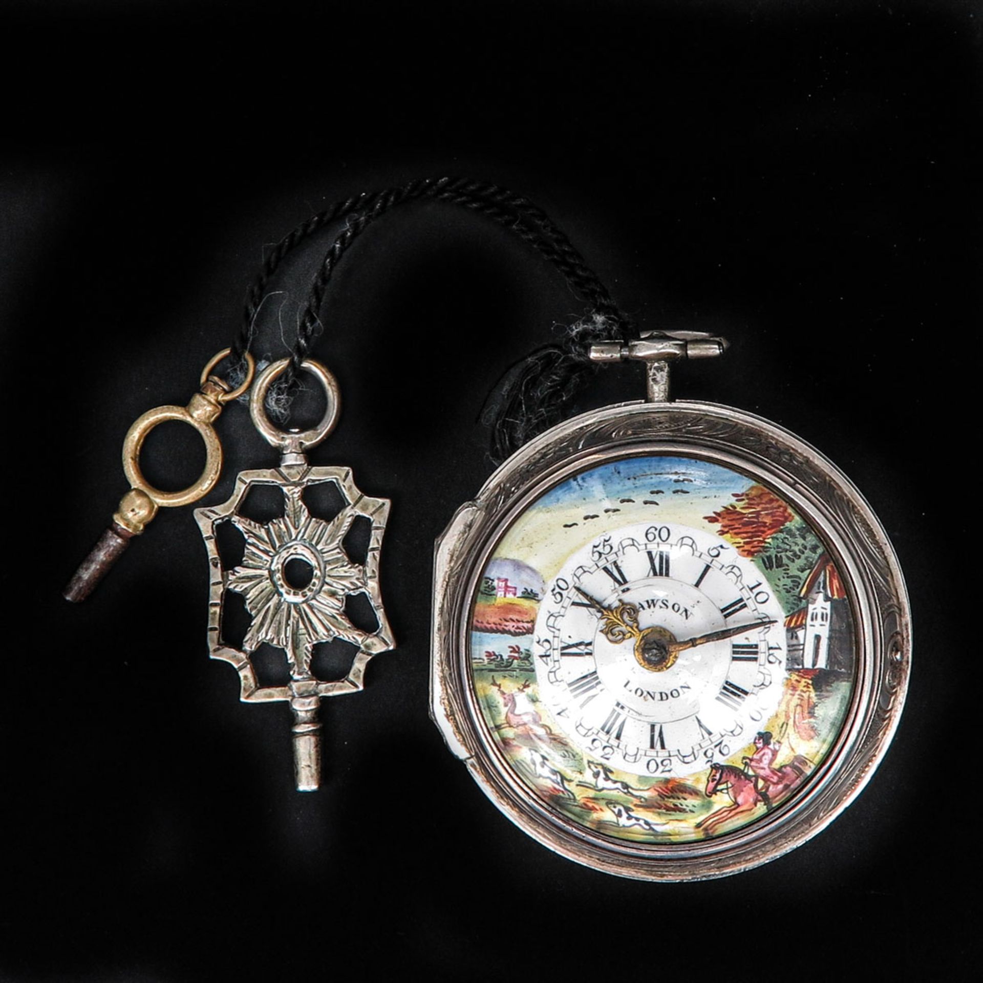 A Pocket Watch Signed Dawson London - Bild 2 aus 9