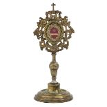 A Brass Relic Holder with Relic of Saint Peter