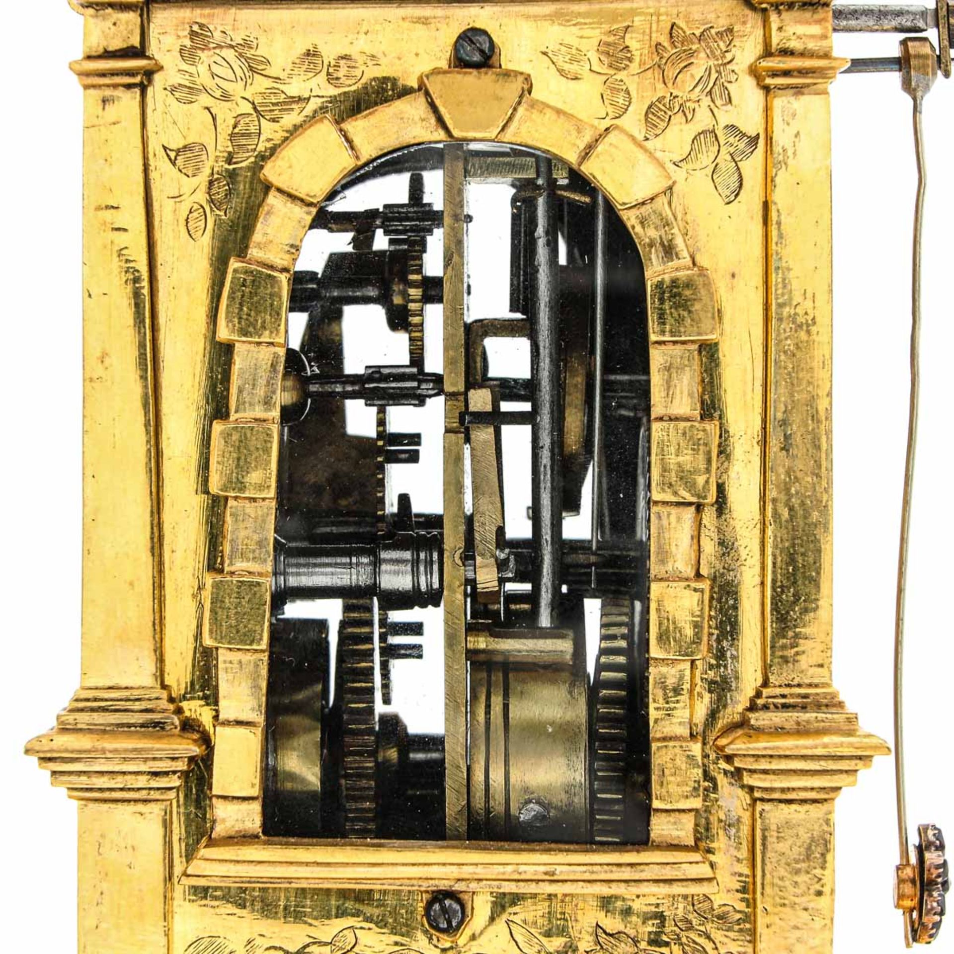 A 17th Century Gilded Turmuhr Clock - Image 6 of 10