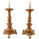 A Pair of 17th Century Pen Candlesticks