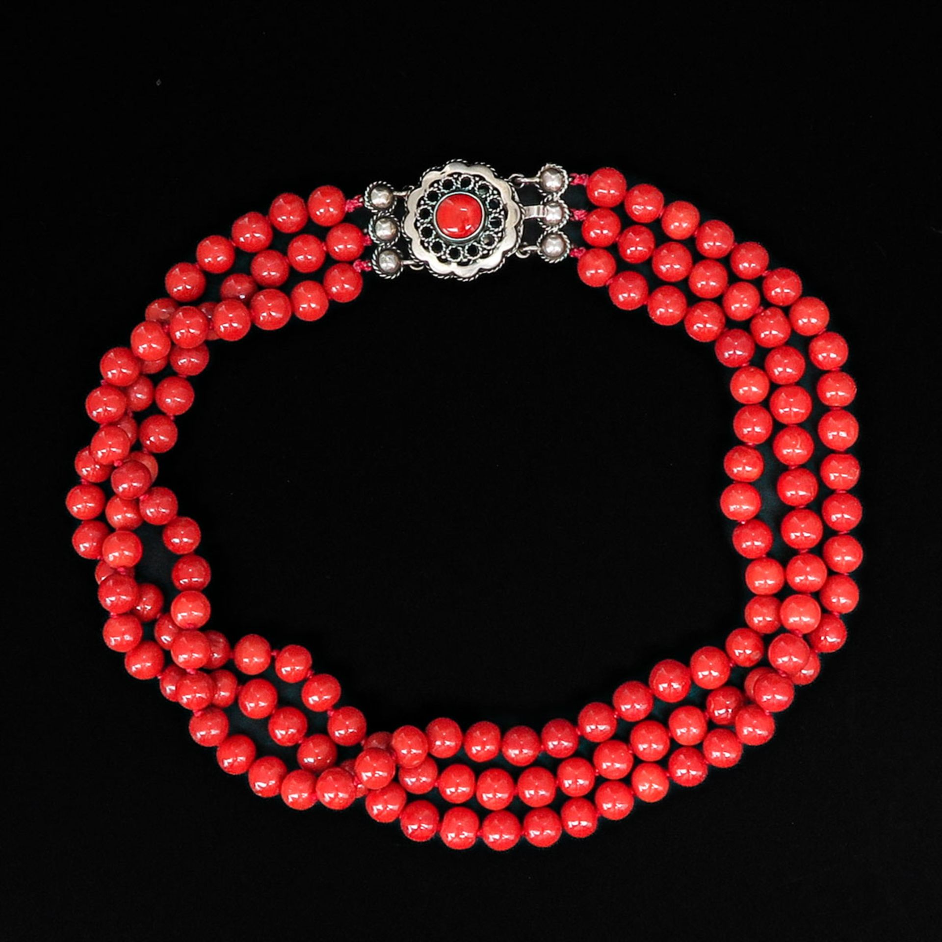 A Collection of Red Coral Jewelry - Image 5 of 7