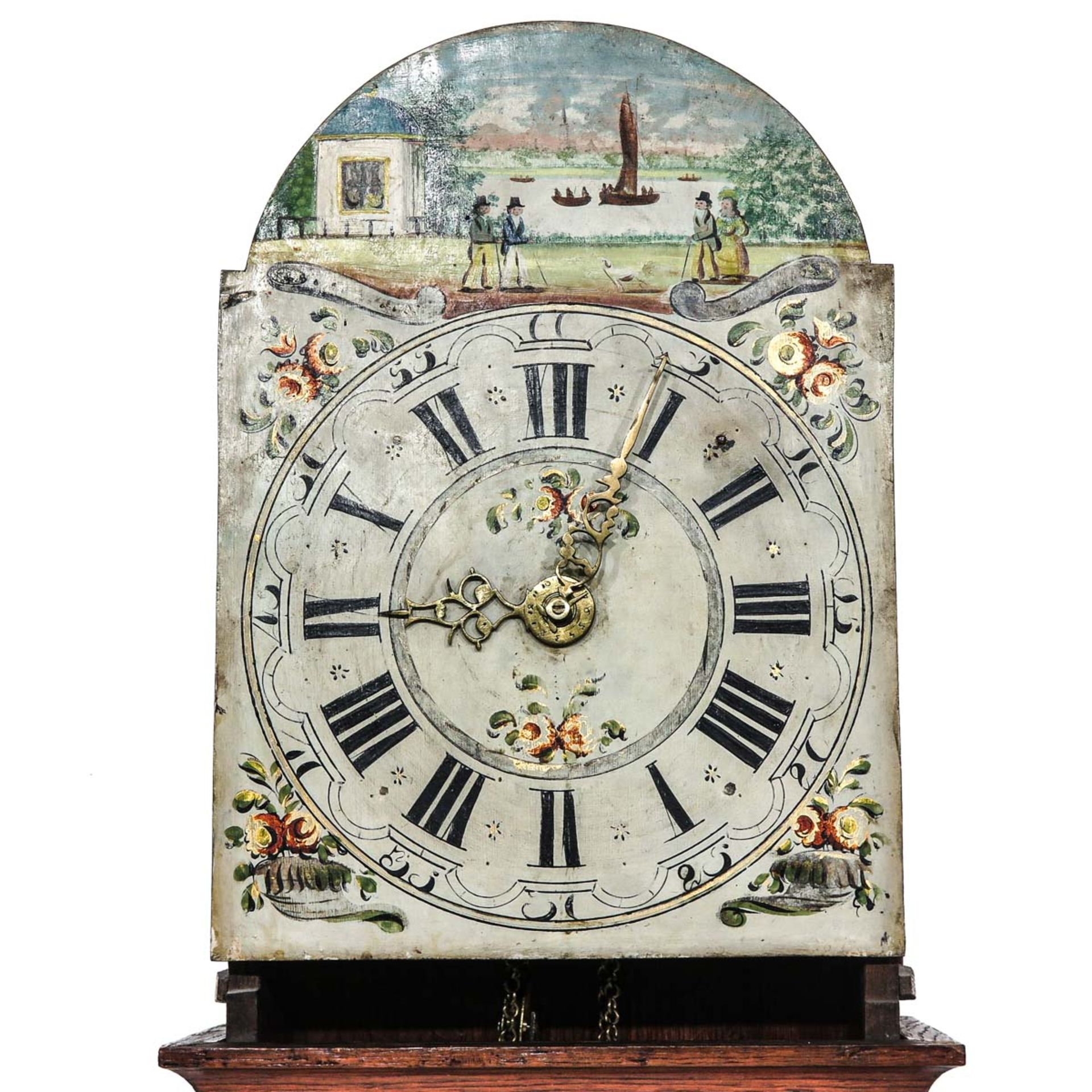 A 19th Century Friesland Wall Clock or Staartklok - Bild 4 aus 10