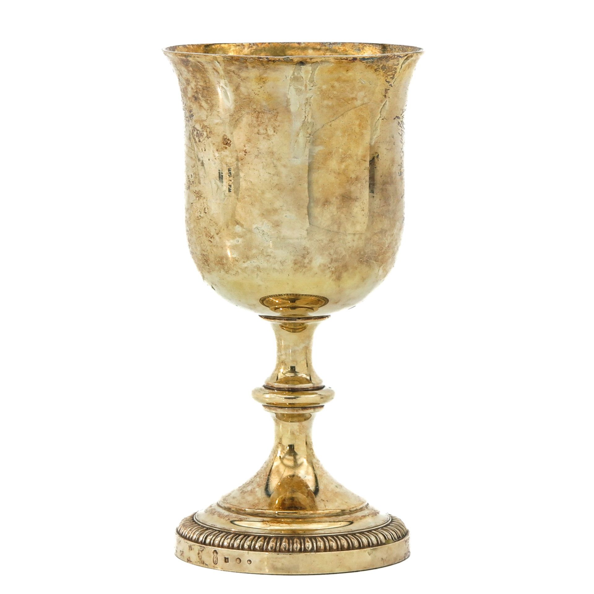 A Gold Plated Silver Chalice - Bild 3 aus 9