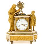 A Louis XVI Pendule Signed Oudin