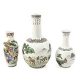 A Collection of 3 Vases