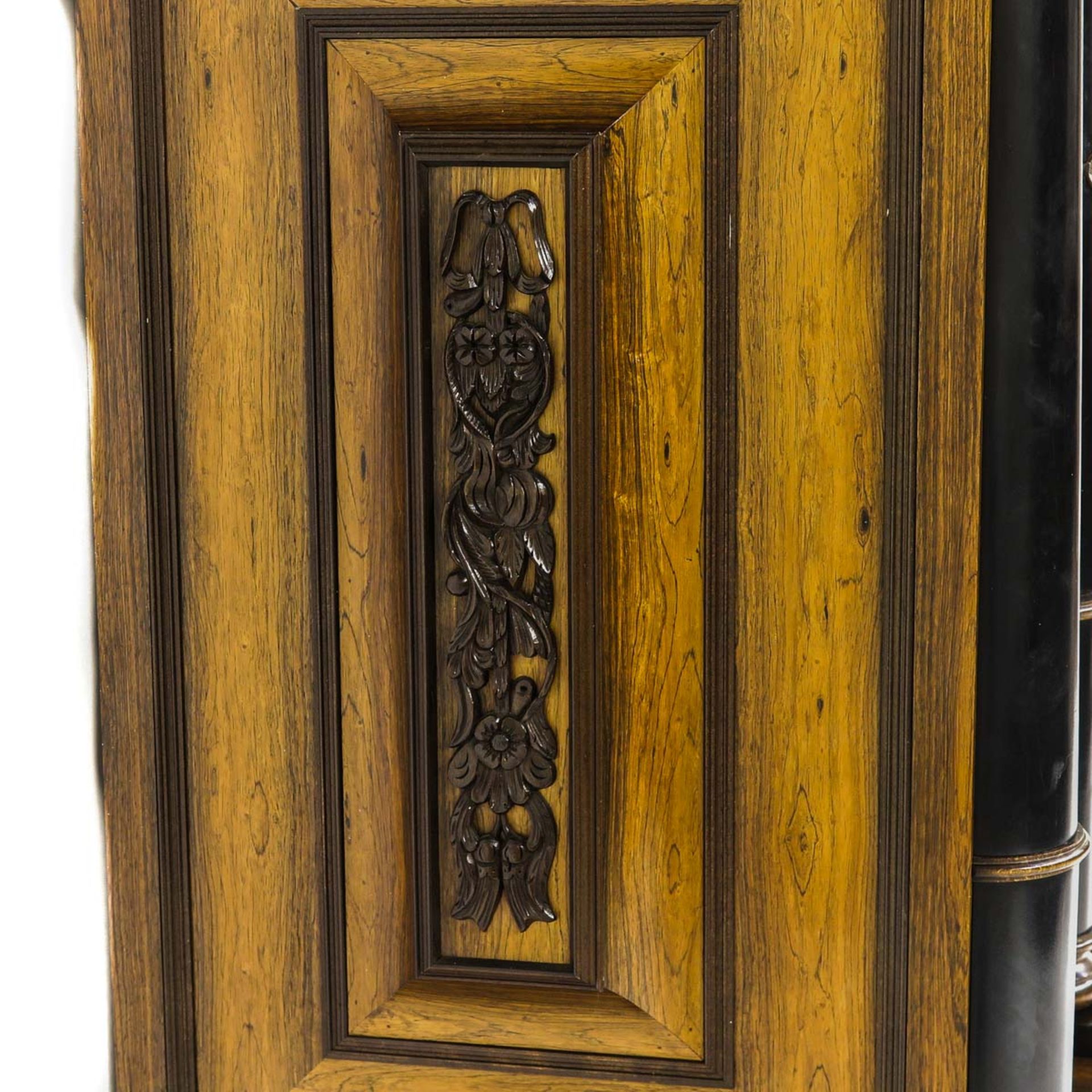 A Very Beautifully Carved Cabinet or Kussenkast - Image 9 of 10