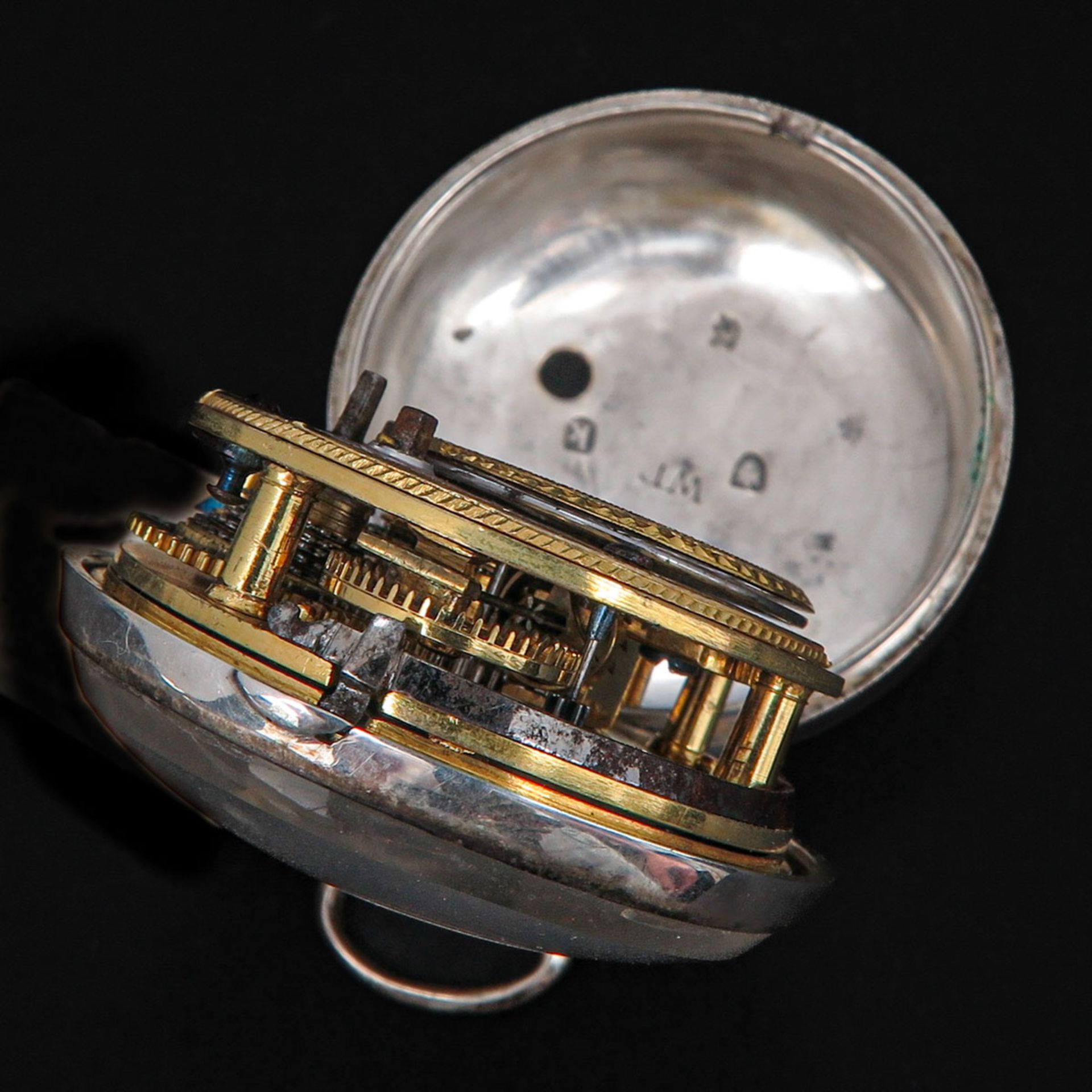 A Silver Pocket Watch Signed J. Richards London - Bild 9 aus 9