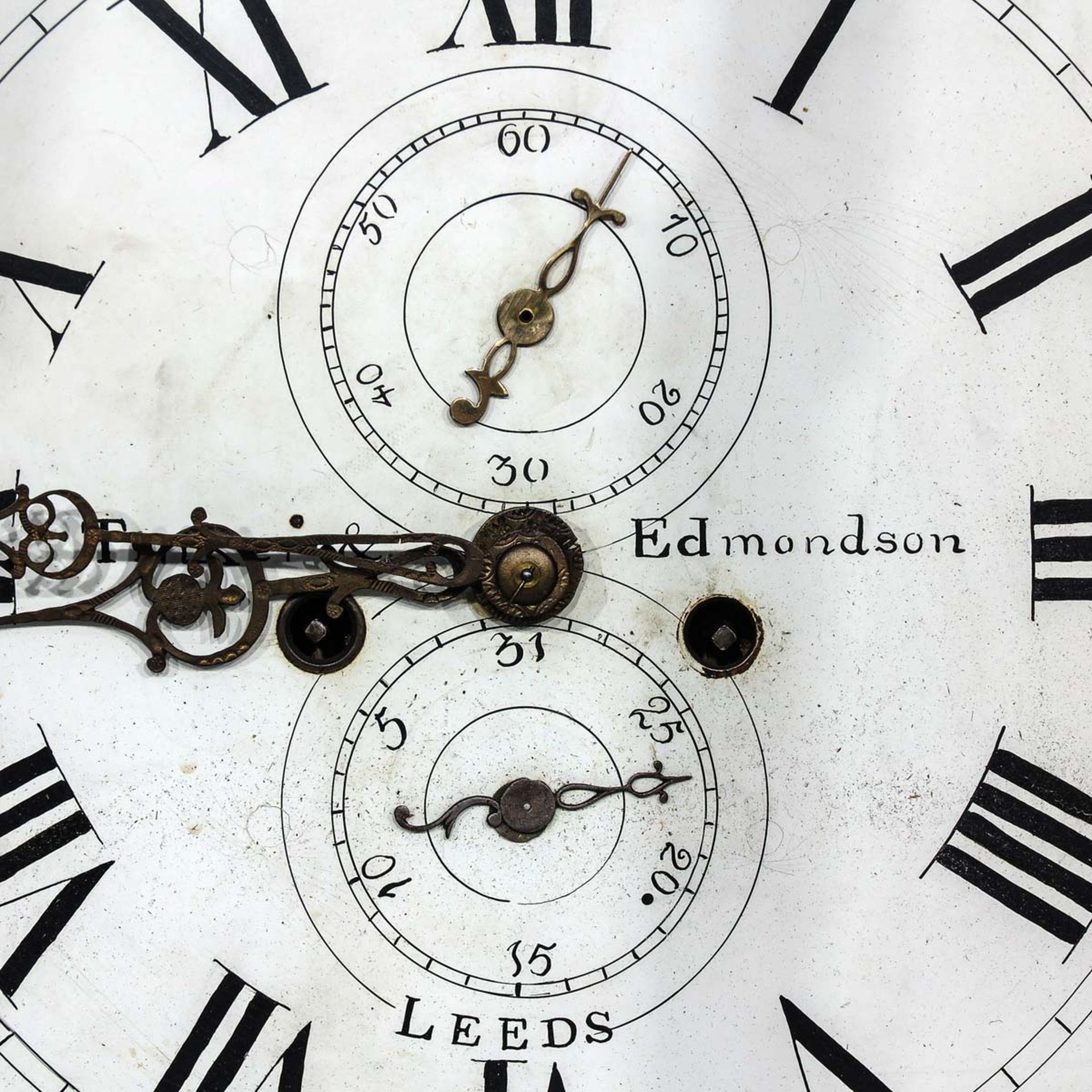 A Standing Clock Signed Tinker & Edmondson Leeds - Bild 5 aus 9
