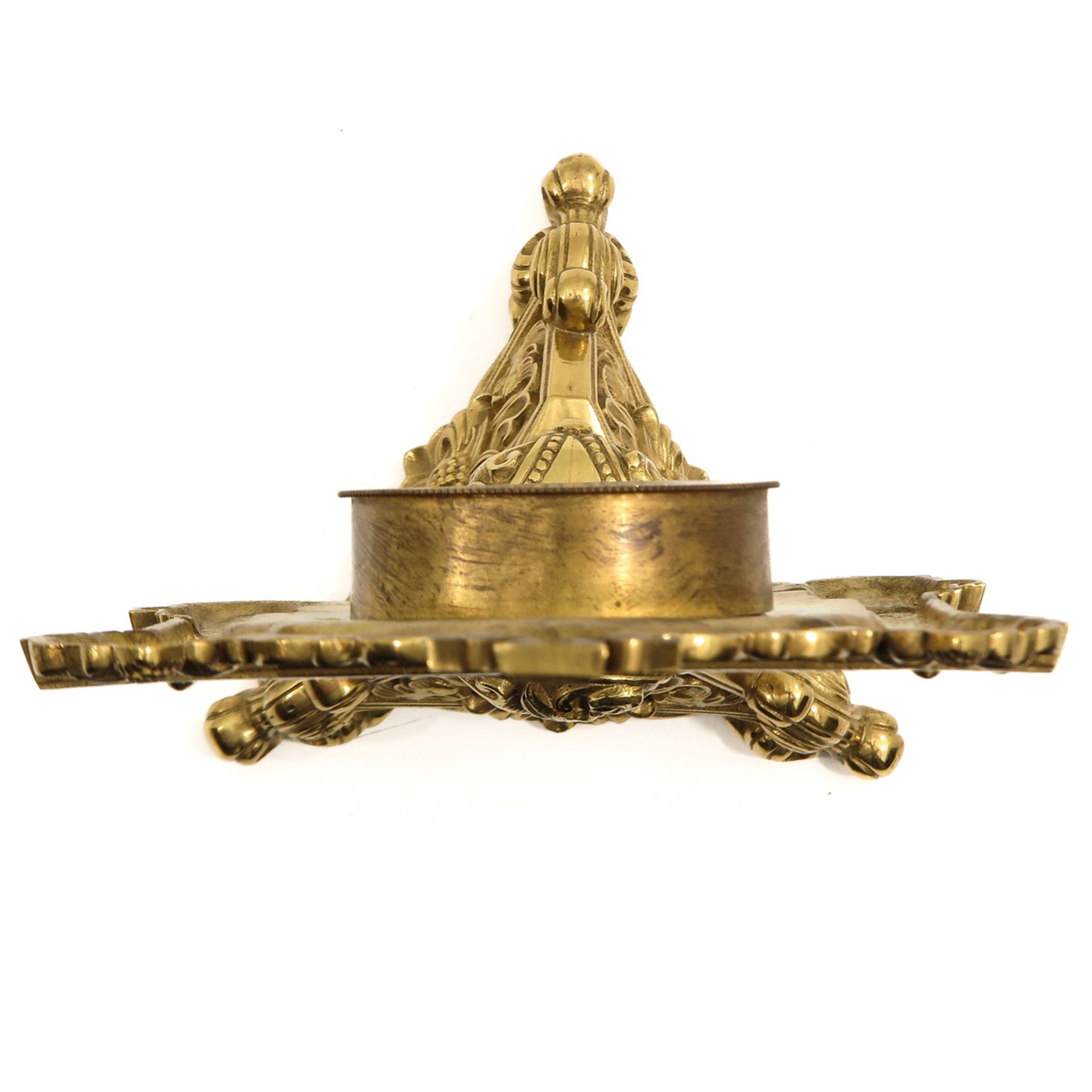 A Gilded Relic Holder with Relic from Saint Barbara - Bild 5 aus 7