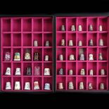 A Collection of 42 Thimbles