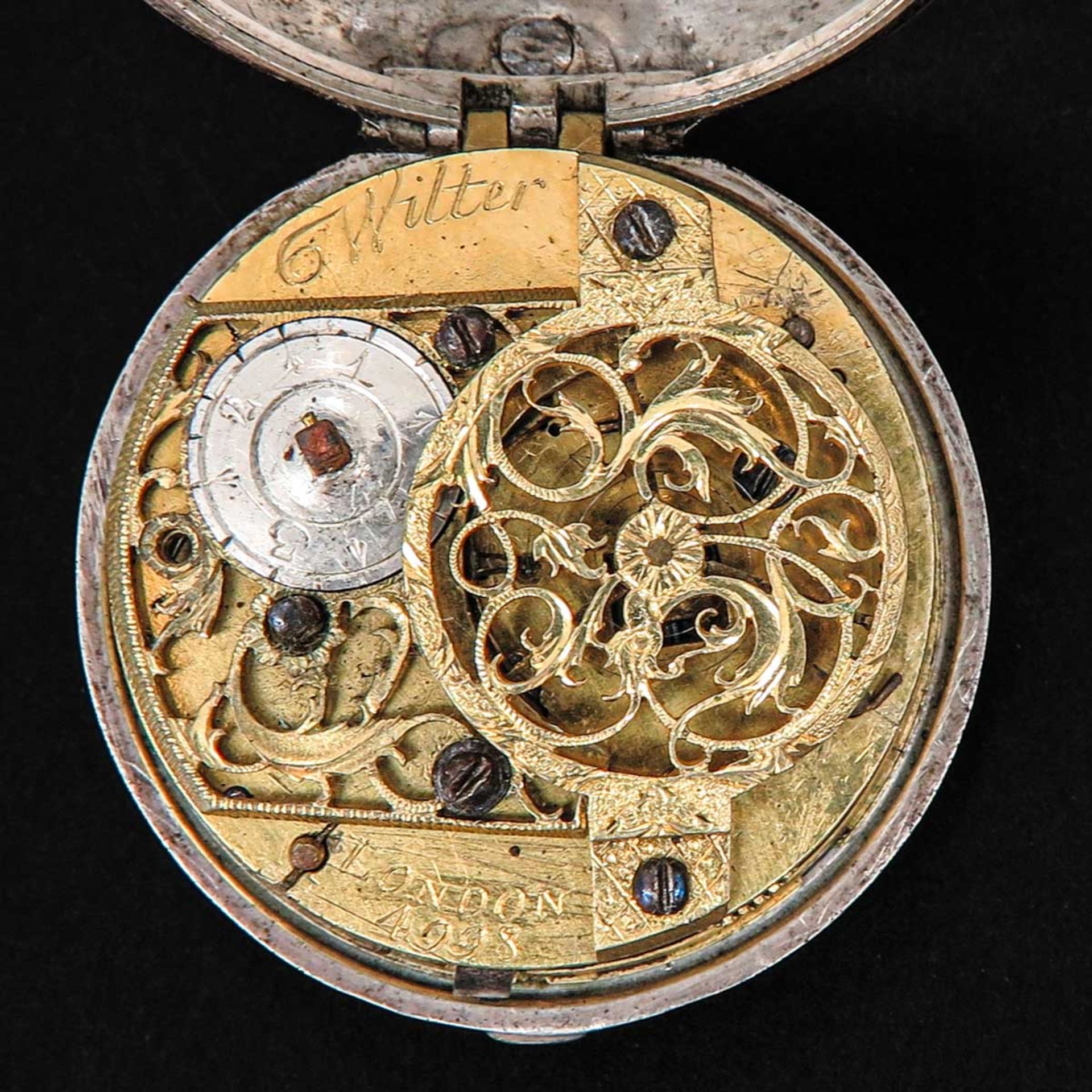 A Silver Pocket Watch Signed Witter London Circa 1760 - Bild 6 aus 9