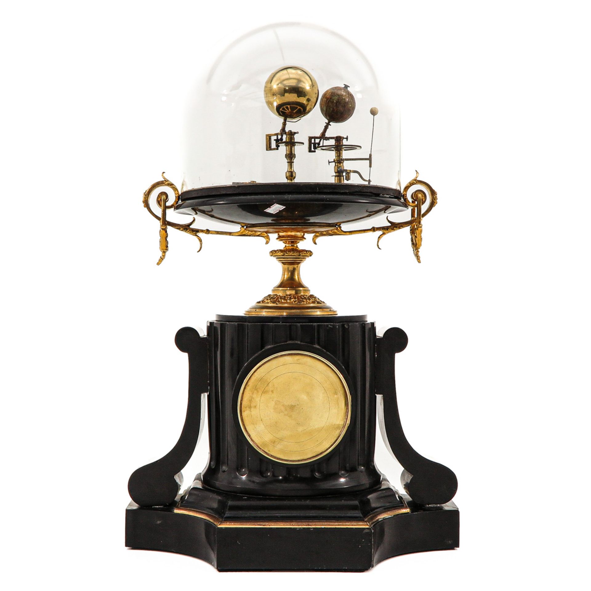 A 19th Century Black Marble Pendule - Bild 3 aus 9