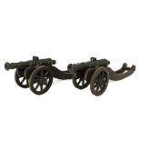 A Pair of Bronze Cannons