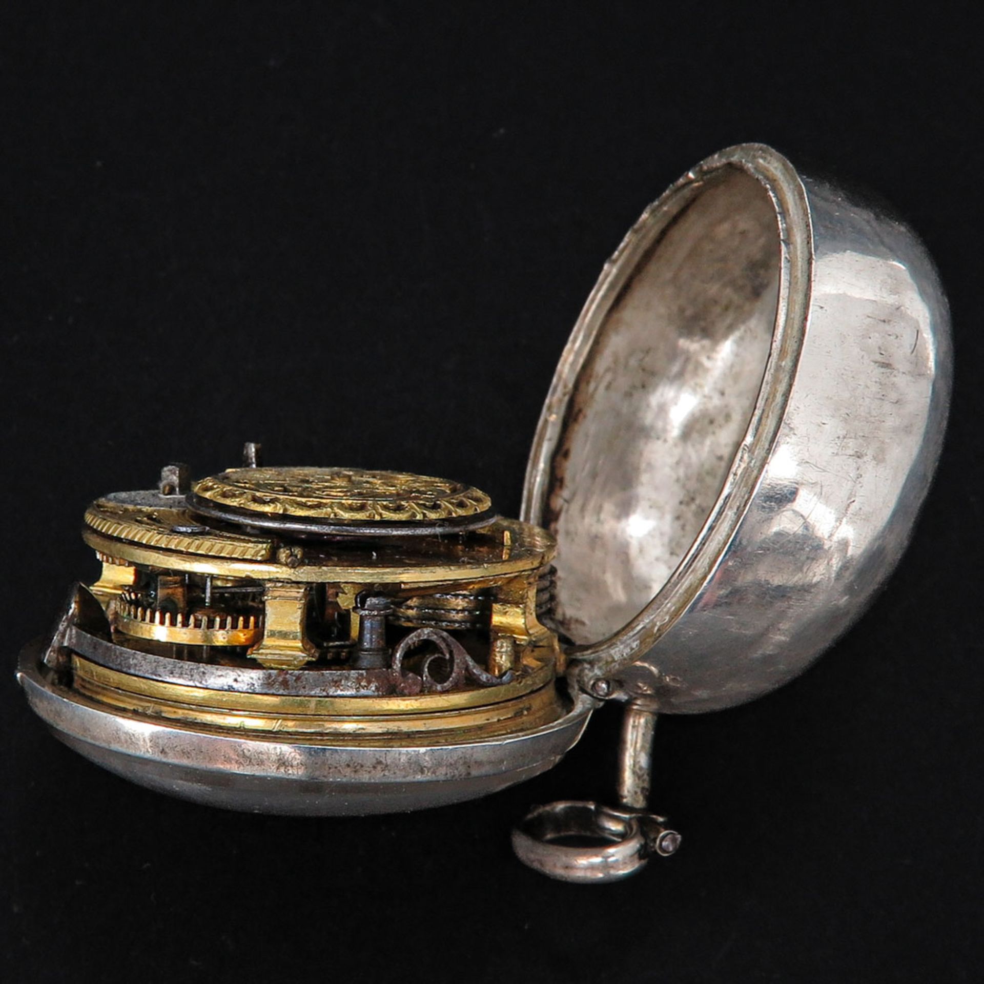 A Silver Pocket Watch Signed Weldon London Circa 1770 - Bild 7 aus 8