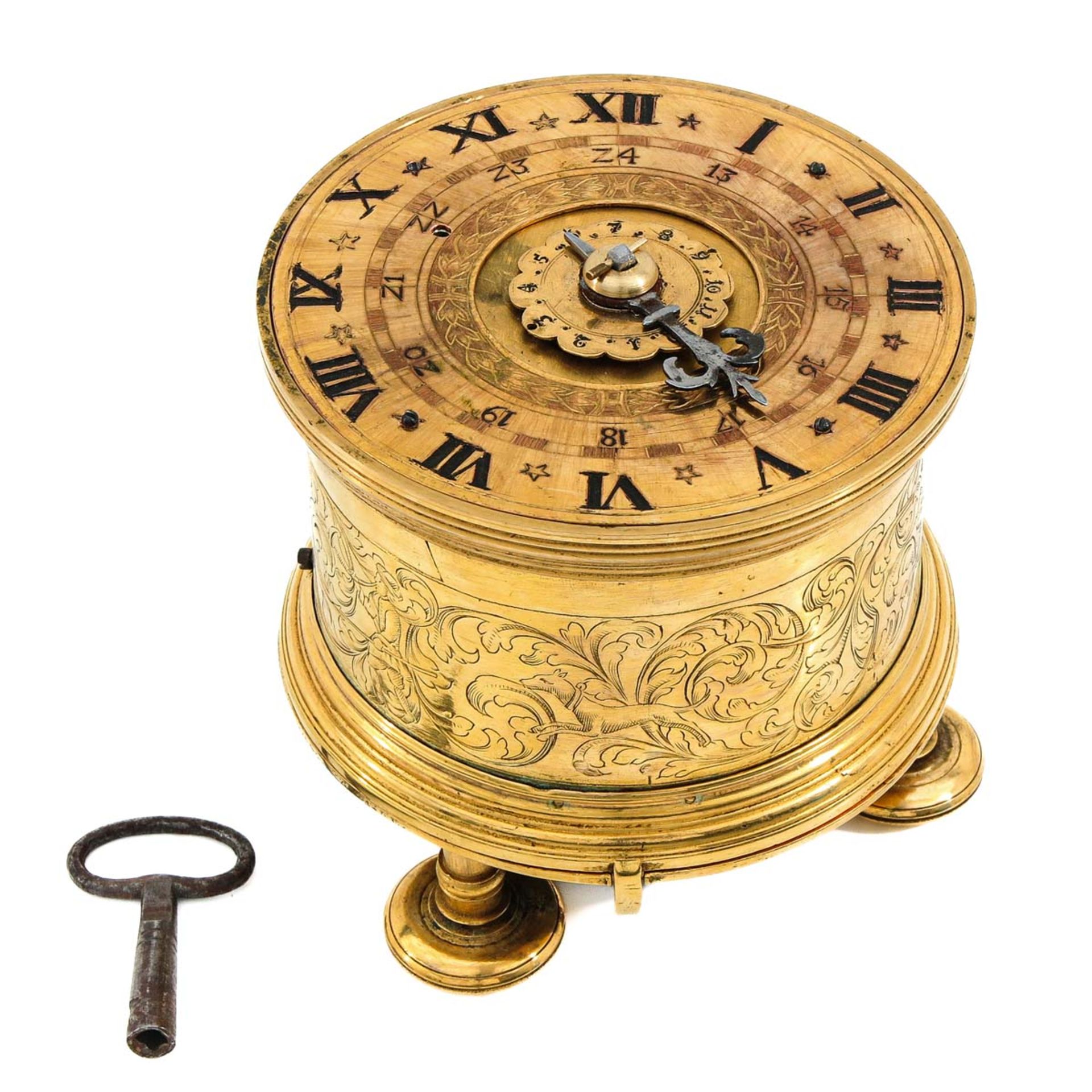 A 17th Century German Box Clock Signed JB
