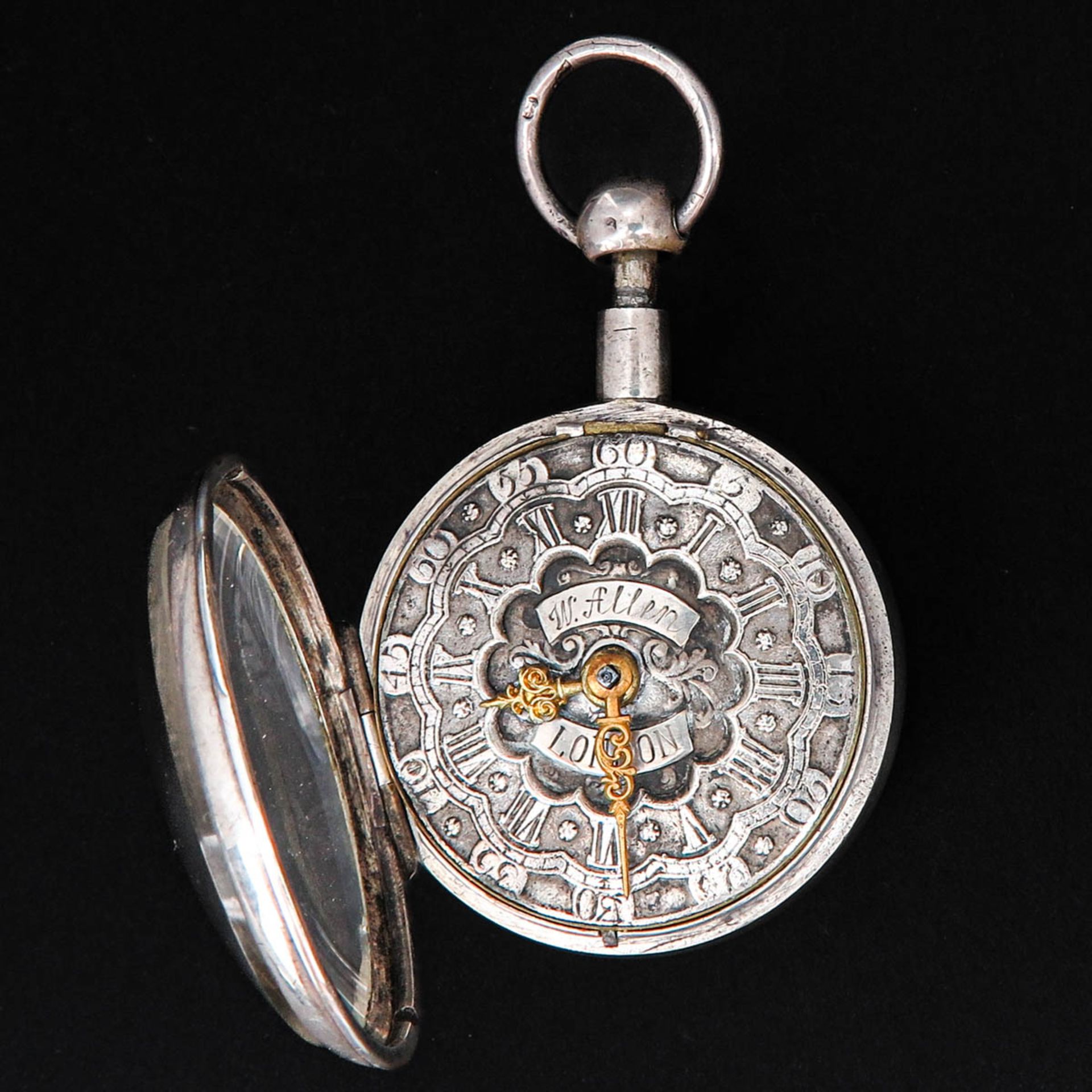 A Silver Pocket Watch Signed W. Allam London Circa 1770 - Bild 4 aus 9